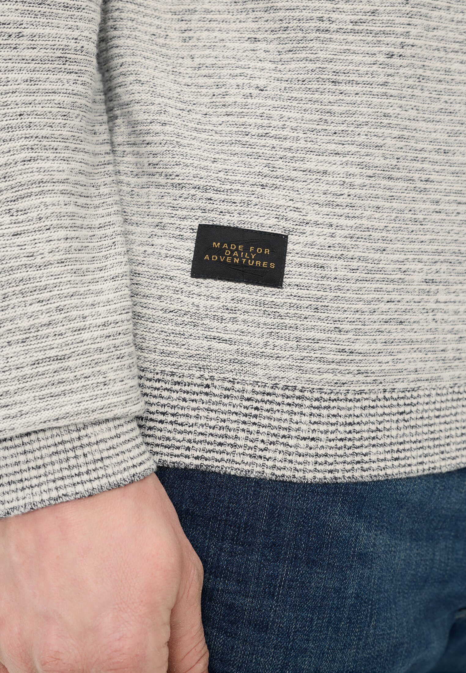 camel active Henleyshirt mit Henley Kragen Langarm