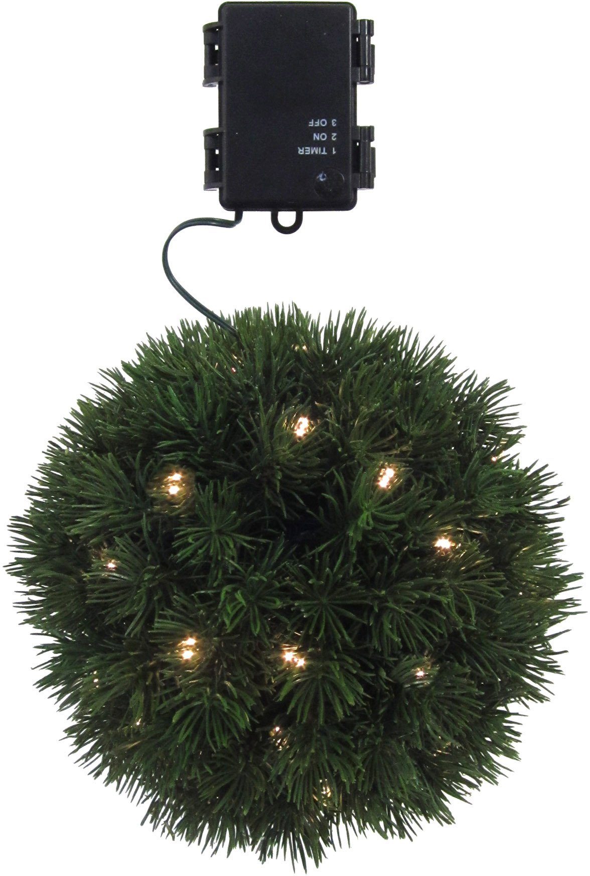 【berühmt】 Creativ green LED Dekolicht Weihnachtsdeko fest Timerfunktion, LED integriert, mit Tannenspitzen aussen, zahlreichen