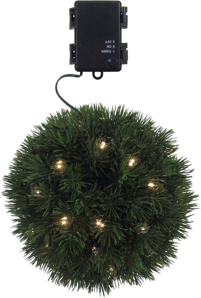 Creativ green LED Dekolicht Weihnachtsdeko aussen, Timerfunktion, LED fest  integriert, mit zahlreichen Tannenspitzen