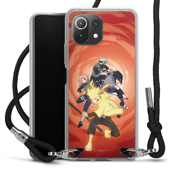 DeinDesign Handyhülle Naruto Shippuden Sasuke Sakura Team 7 Xiaomi Mi 11 Lite 5G Handykette Hülle mit Band Case zum Umhängen
