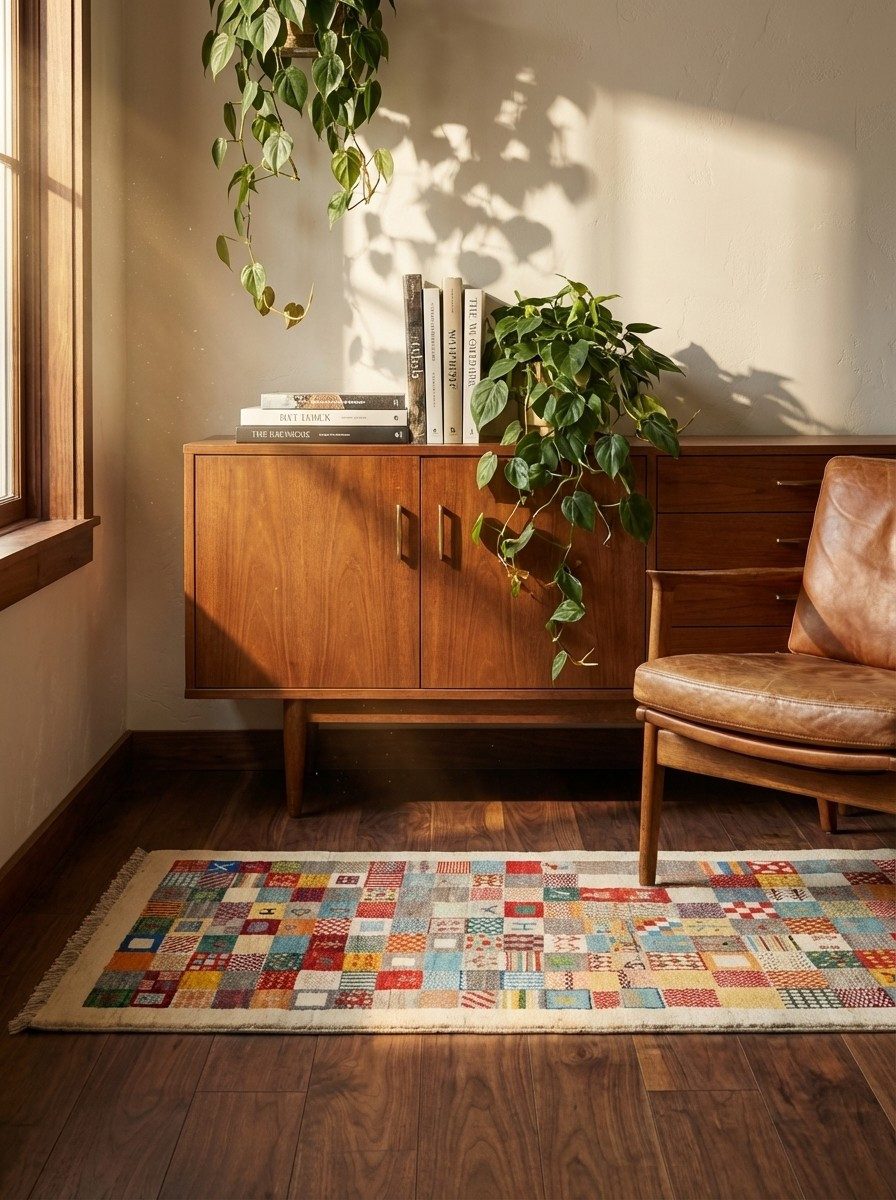 Looma Hochflor-Teppich Gabbeh Sonnat 170x81cm, rechteckig, Höhe: 15 mm, Sonnat, Schurwolle, Unikat