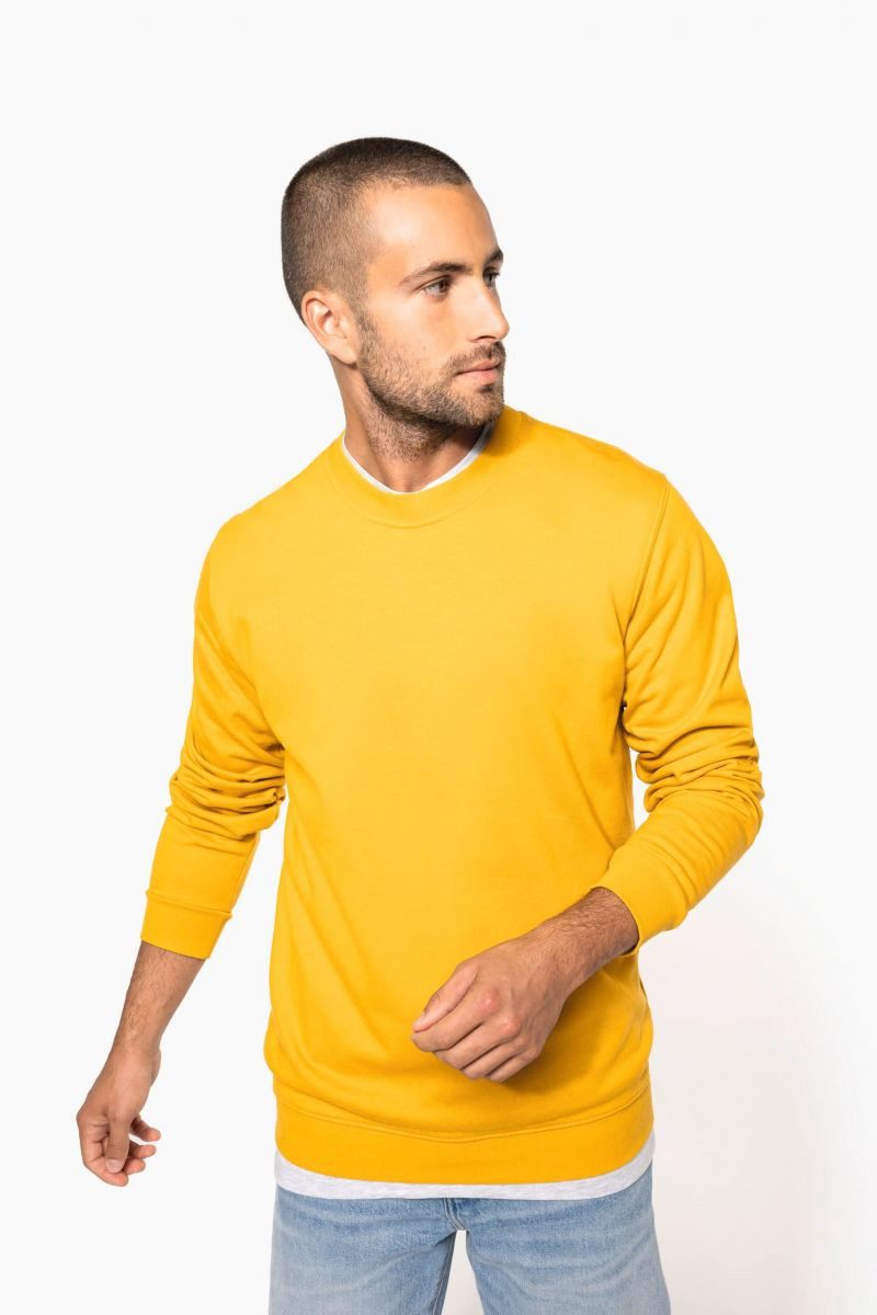 Kariban Sweatshirt Herren Sweatshirt mit Rundhalsausschnitt – Bild 3 von 5