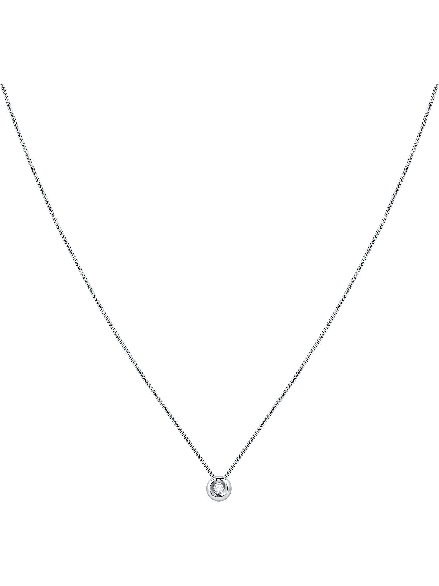 CHRIST Collier CHRIST Damen-Kette 375er Weißgold 1 Diamant günstig online kaufen