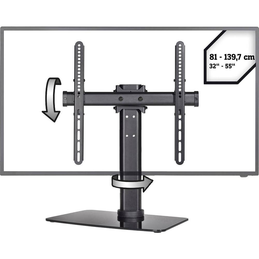 SpeaKa Professional TV-Standfuß 81 cm (32) - 139.7 cm (55), neig- TV-Standfuß, (Höhenverstellbar)