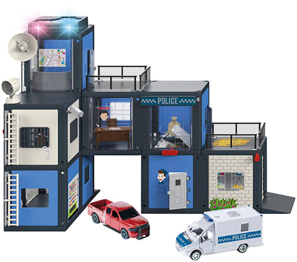 Siku Spiel-Polizeistation SIKU World, Polizeistation (5510), mit Licht und weiteren Funktionen