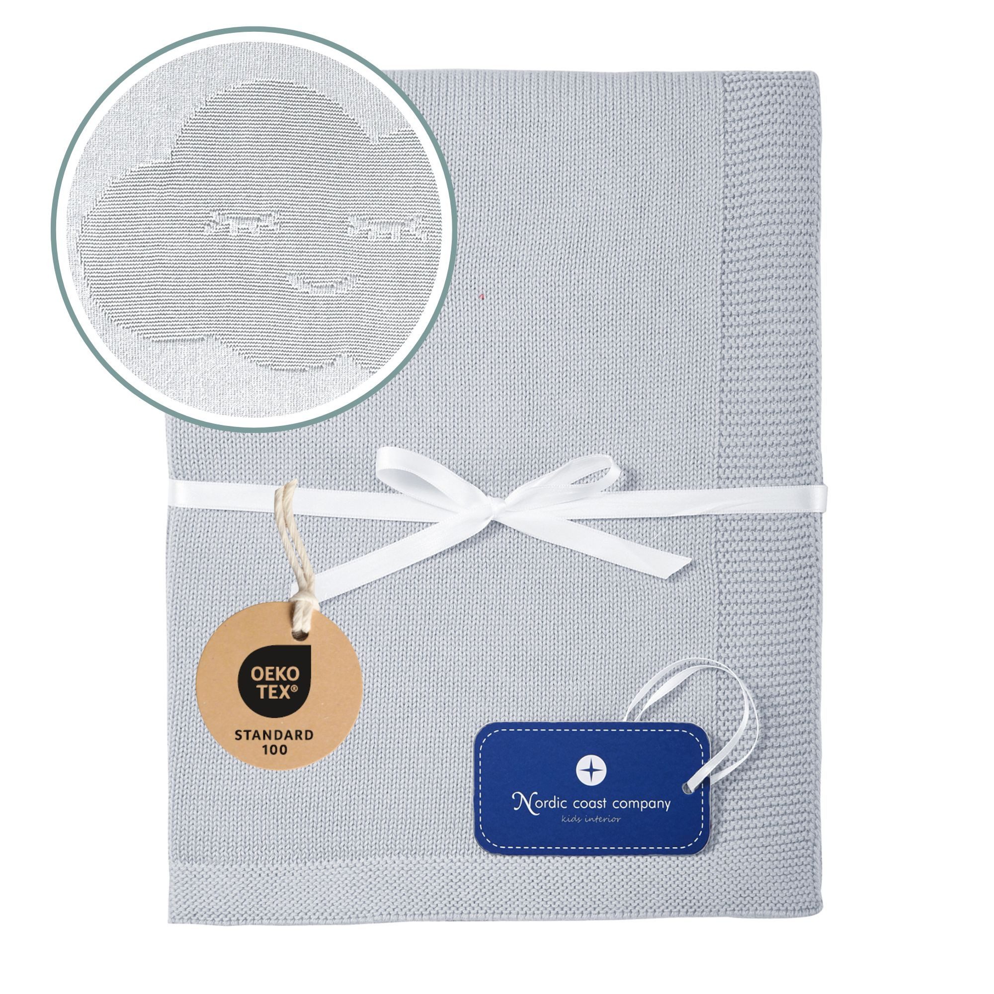 Babydecke Baumwolldecke Kuscheldecke Baby Decke Schmusedecke Puckdecke, Nordic Coast Company, 100% Baumwolle Schadstoff geprüft 100 Waschbar 30 Grad