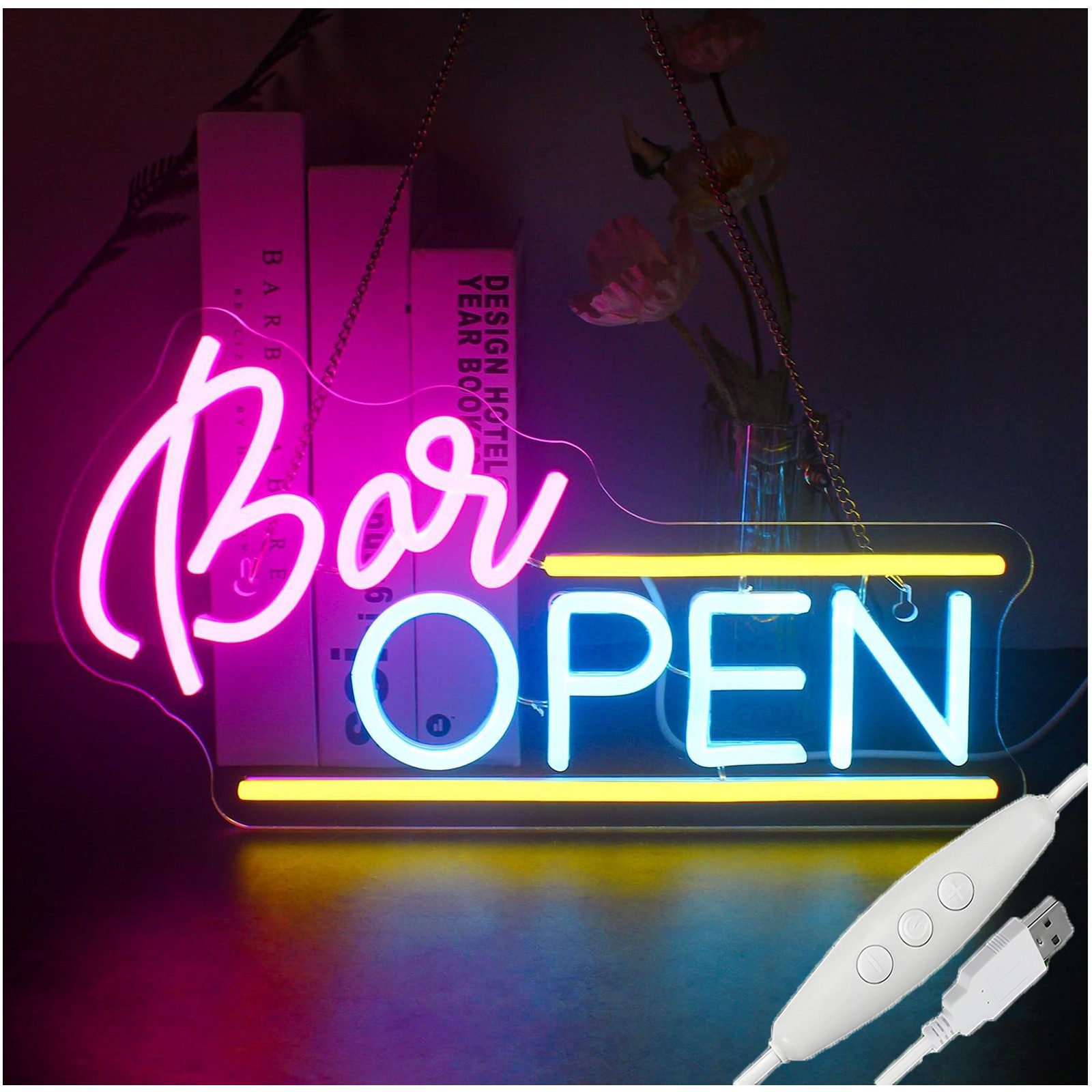 JIBENNEON LED Dekoobjekt LED-Neonschild Bar Leuchtreklame günstig online kaufen