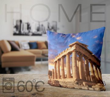Kissenbezug, VOID, Sofa-Kissen Akropolis Griechenland Säulen Antike Athen Götter Zeus