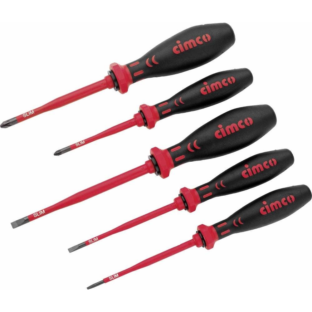 Cimco Schraubendreher 1000 V Elektriker-Schraubendrehersatz SLIM 117850