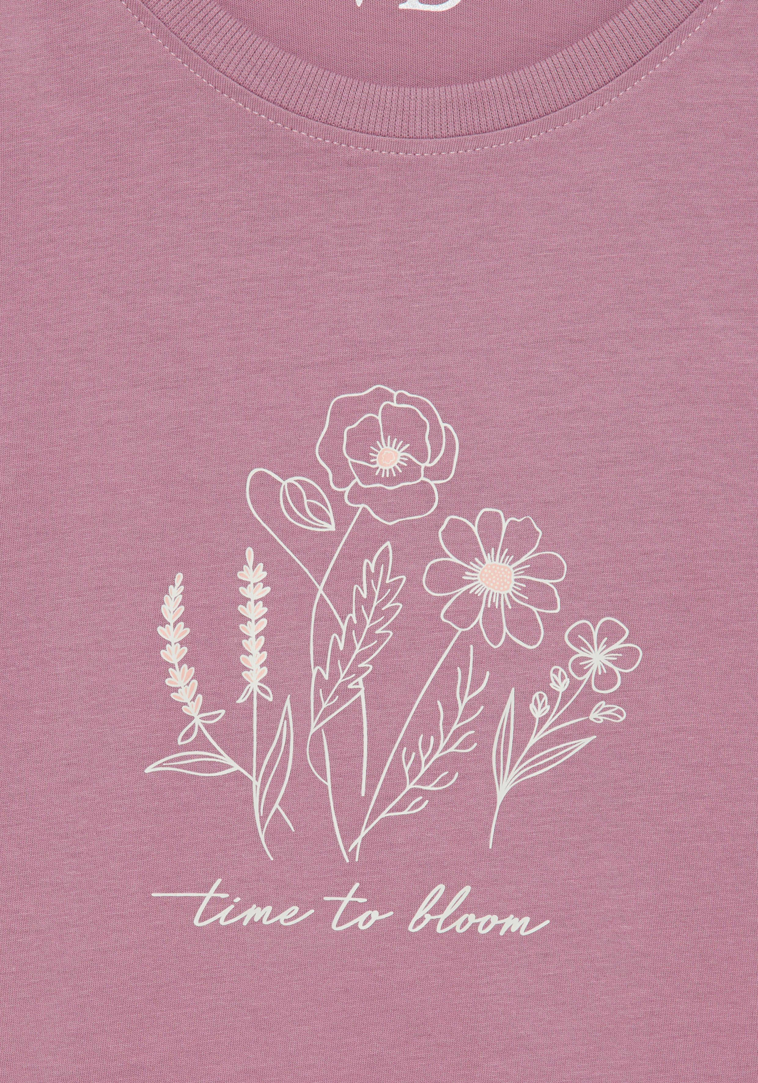 Vivance Dreams by Lascana Bigshirt (Packung, 2 Stück) mit zart skizziertem Frontdruck – Bild 4 von 5