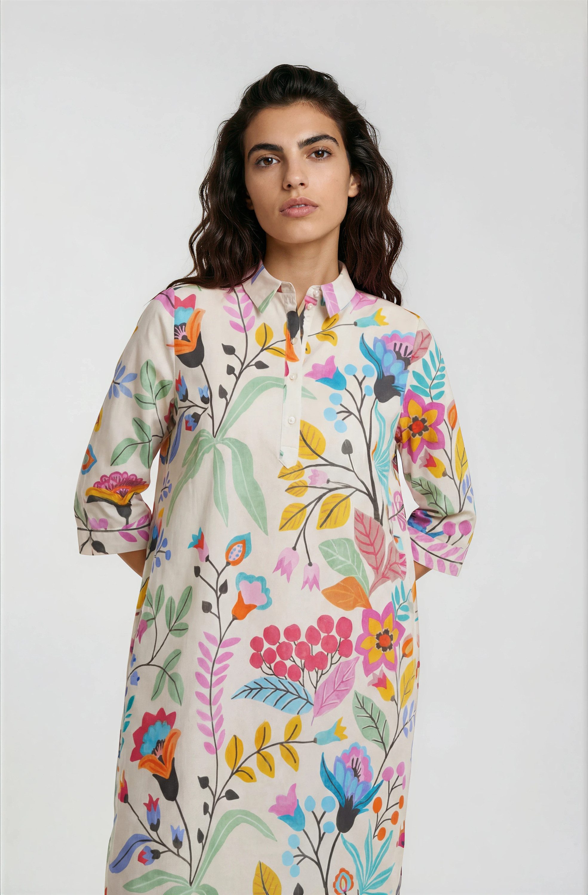 Milano Italy Sommerkleid aus Baumwolle
