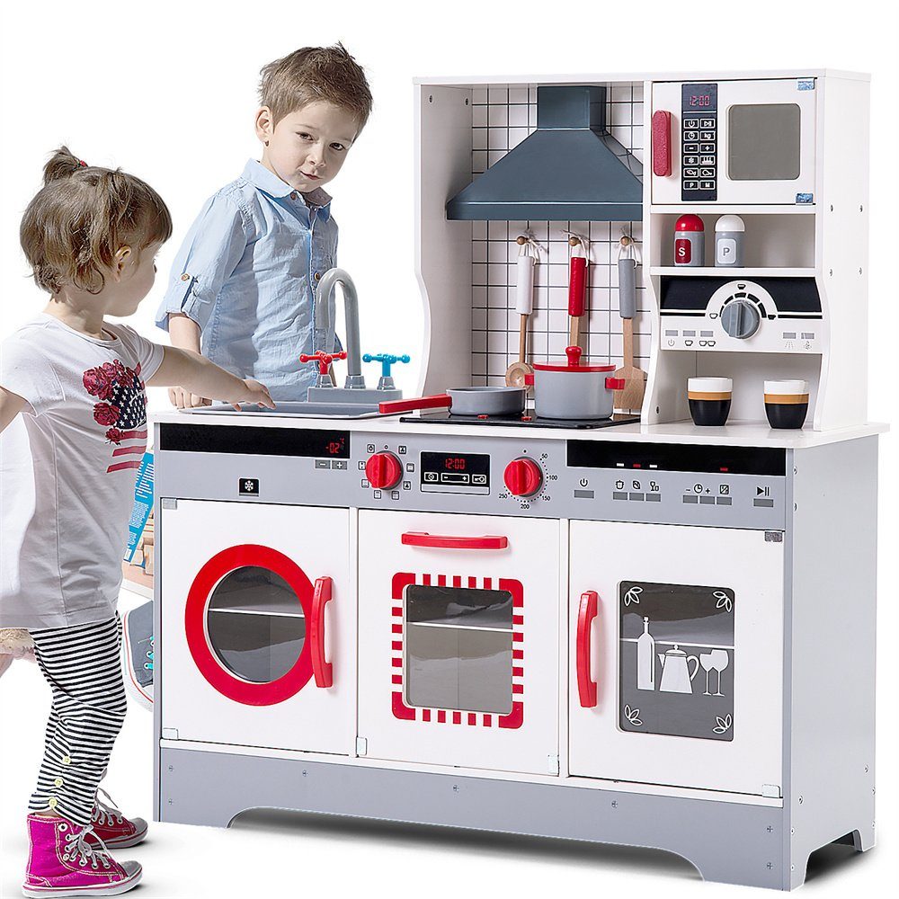 Blau DE Spielküche Kinderküche Zubehör Set Küche Lernspielzeug Kochen Pink 