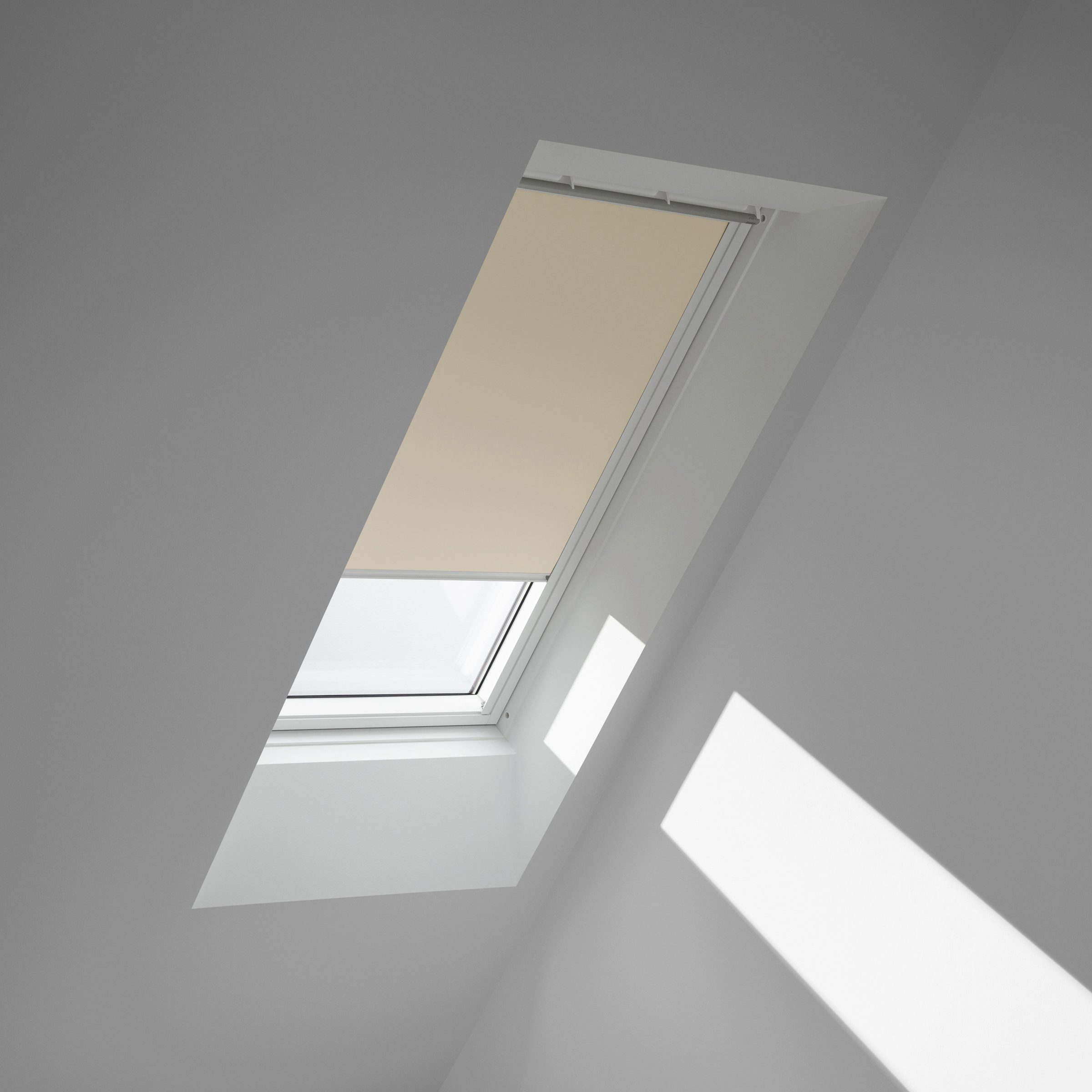 DKL »Pick C06 1085SWL, beige & verdunkelnd, Click!«, Führungsschienen, Verdunklungsrollo VELUX, in VELUX