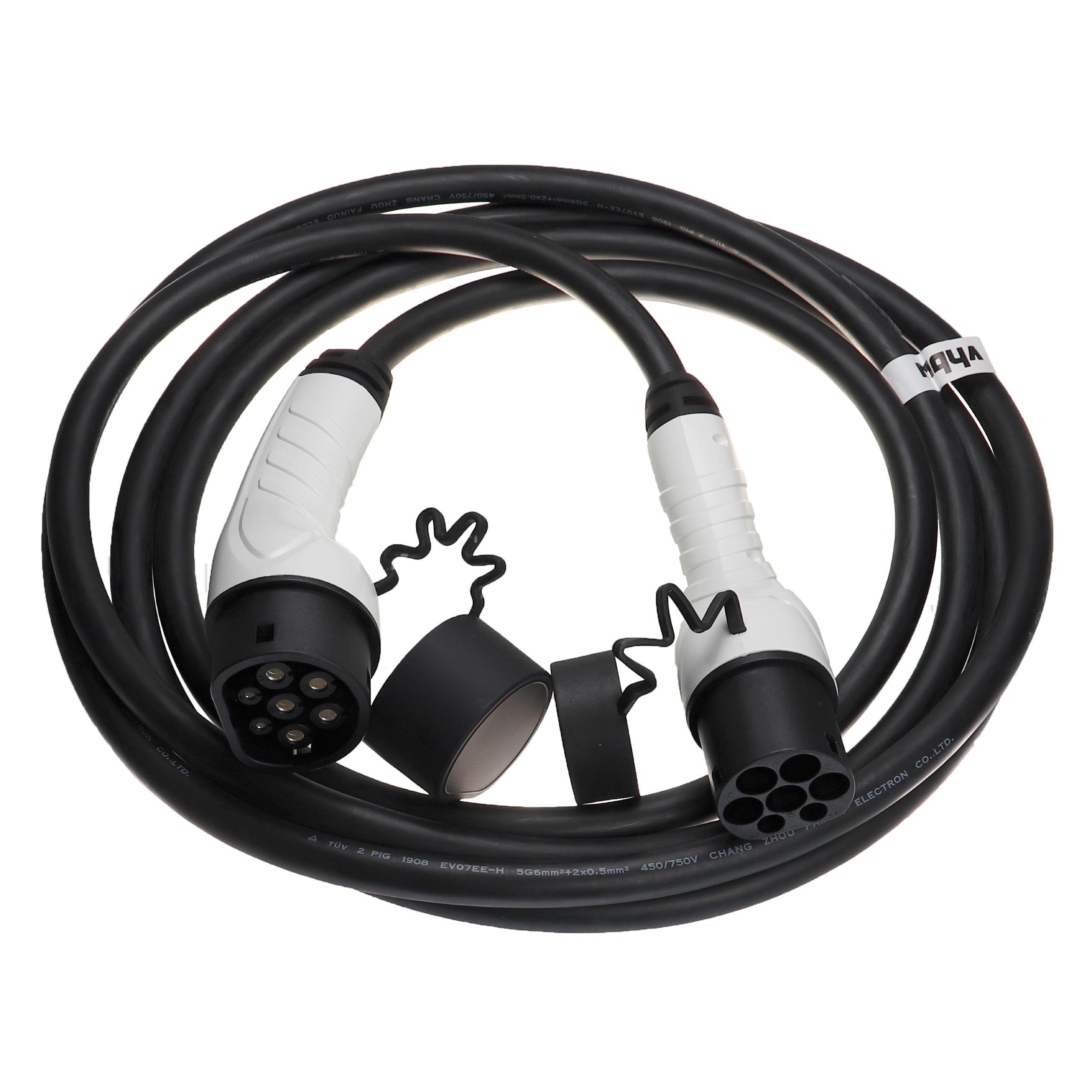 vhbw Plug-in-Hybrid für 500 Elektro-Kabel passend Fiat / Elektroauto Electric