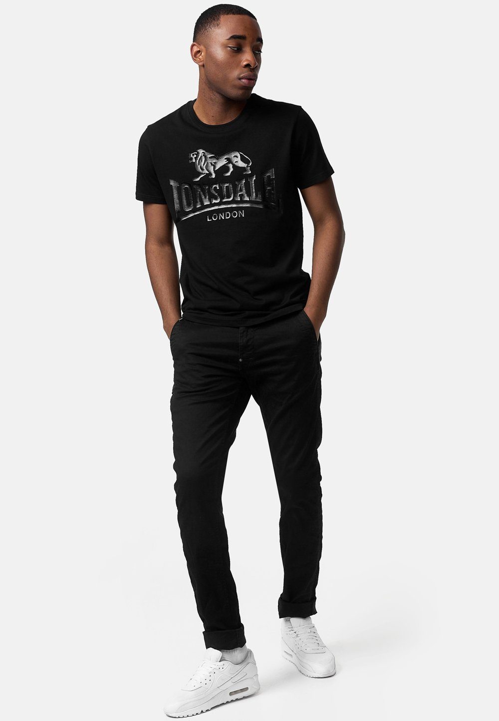 Black/Black T-Shirt Lonsdale KELSO