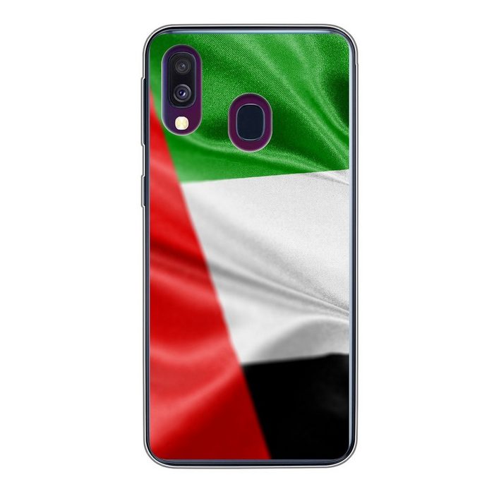 MuchoWow Handyhülle Die Flagge der Vereinigten Arabischen Emirate Handyhülle Samsung Galaxy A40 Smartphone-Bumper Print Handy