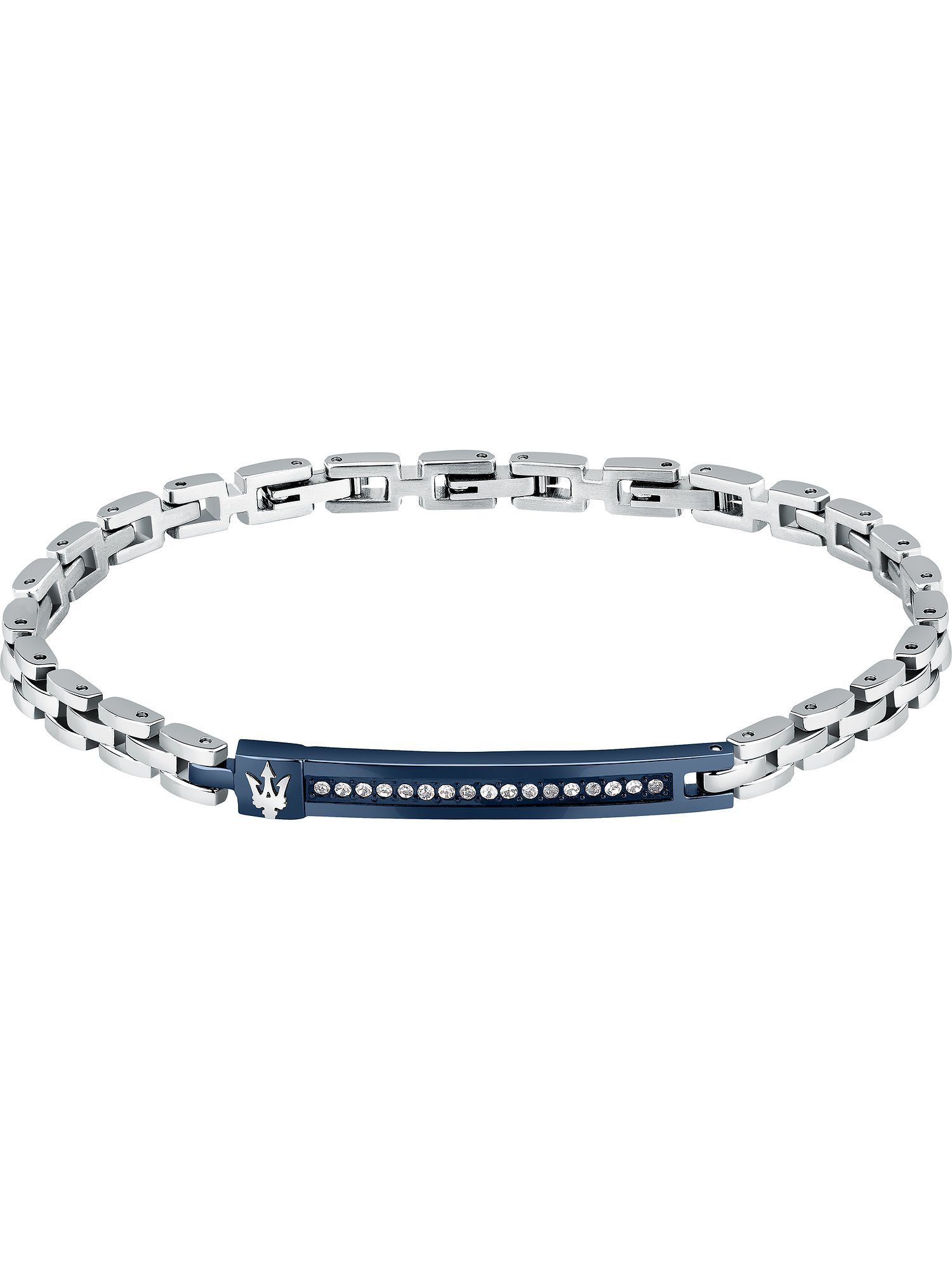 Edelstahlarmband Maserati Herren-Armband Edelstahl Farbstein