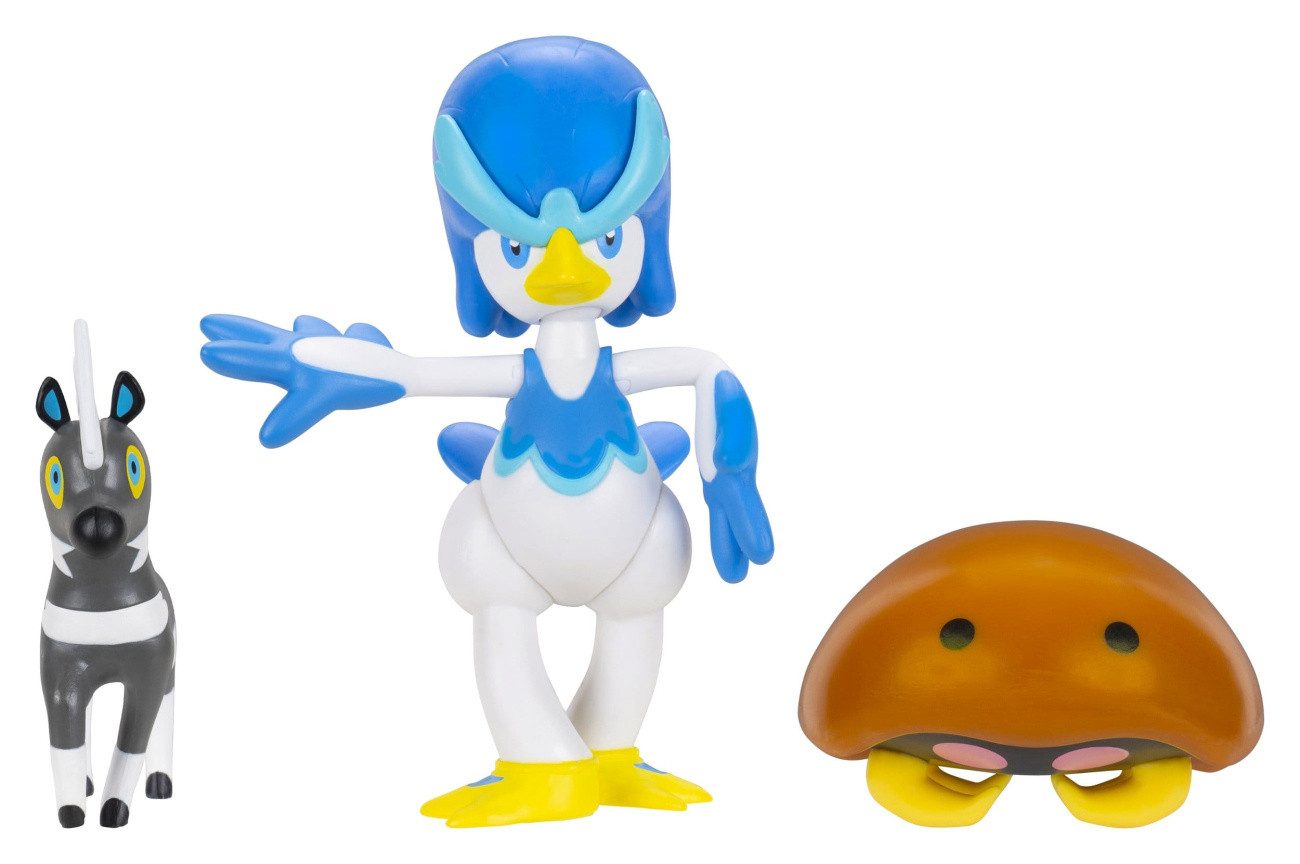 Jazwares Actionfigur Pokémon Battle Figure Actionfiguren 3er-Pack Elezeba, Kabuto & Fuenten