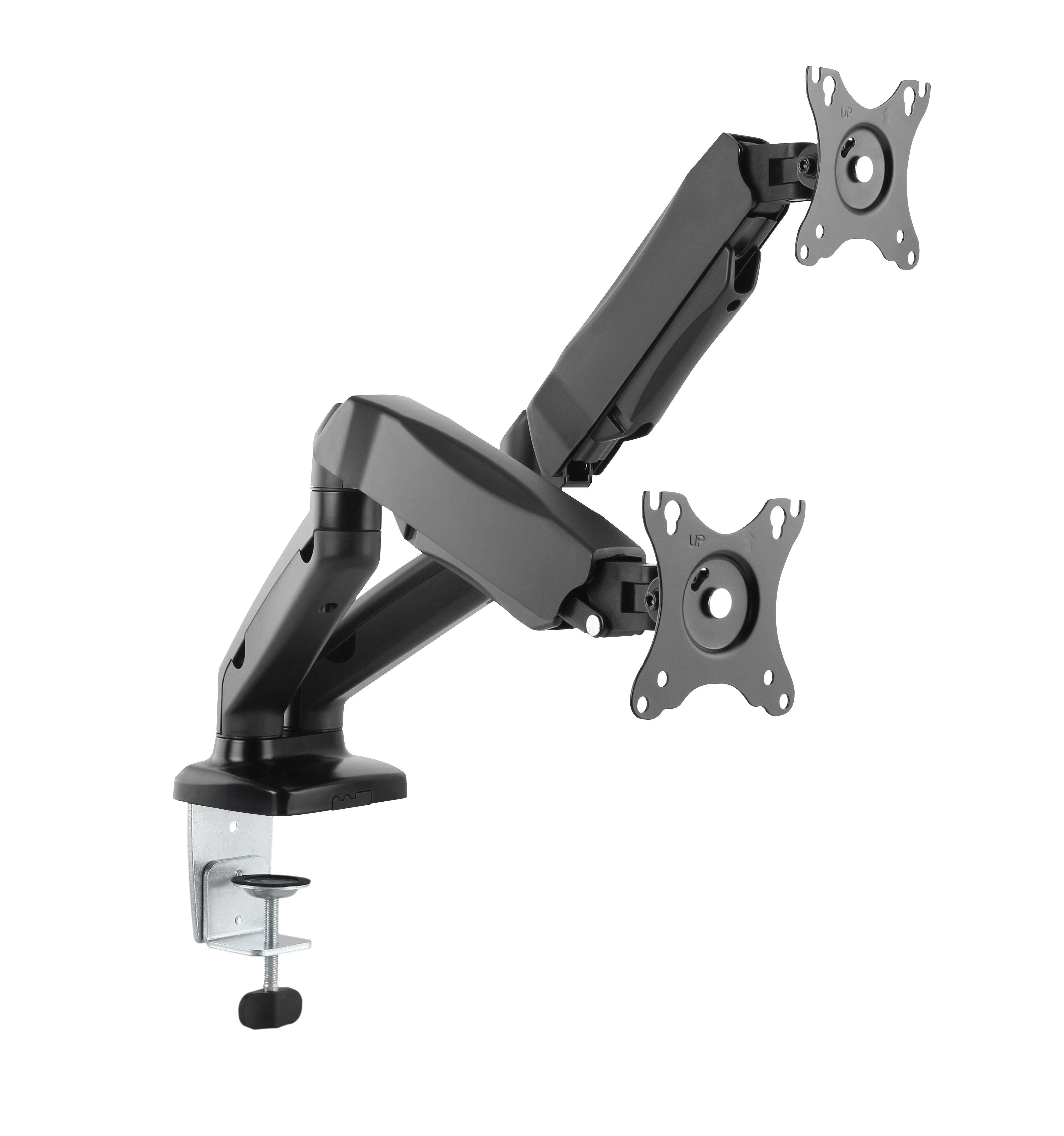 HALTERUNGSPROFI Monitor-Halterung HALTERUNGSPROFI Office-GS224, (bis 32,00 Zoll, Für 2 Monitore, bis 9kg, VESA 75 / 100)