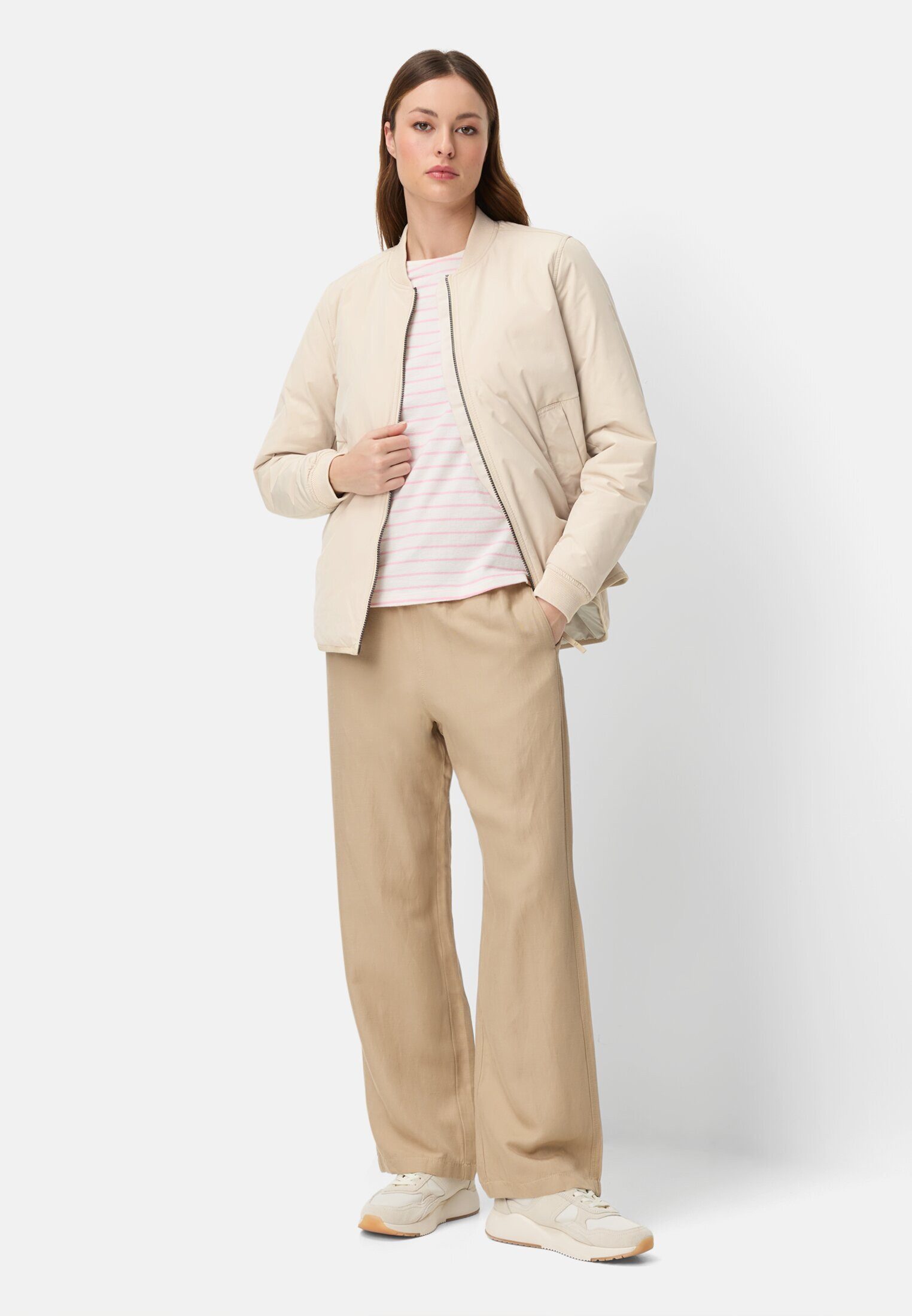 camel active Bomberjacke mit 2-Wege-Reißverschluss Langarm