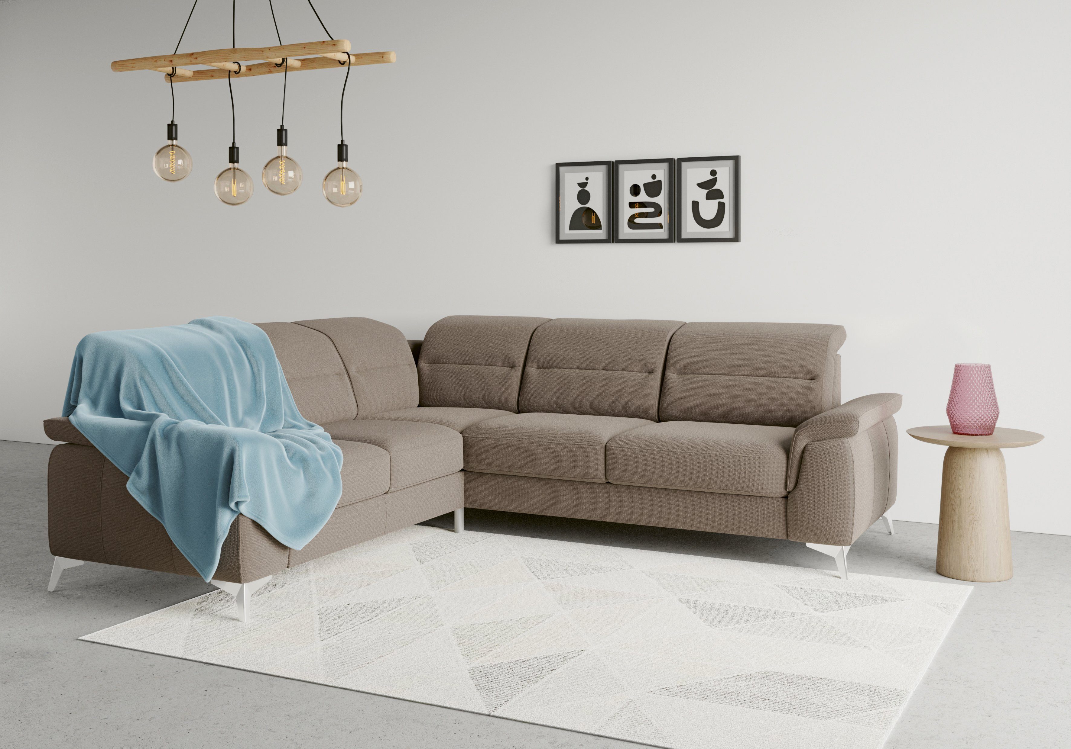 sit&more Ecksofa Sinatra, optional mit Armteilfunktion und Kopfteilverstellung