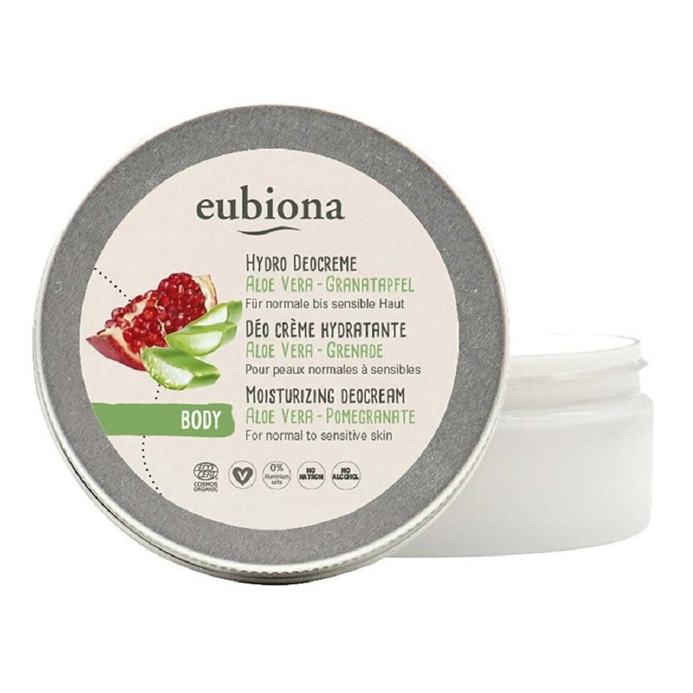 eubiona Deo-Creme Hydro Deocreme - Aloe Vera–Granatapfel 50ml