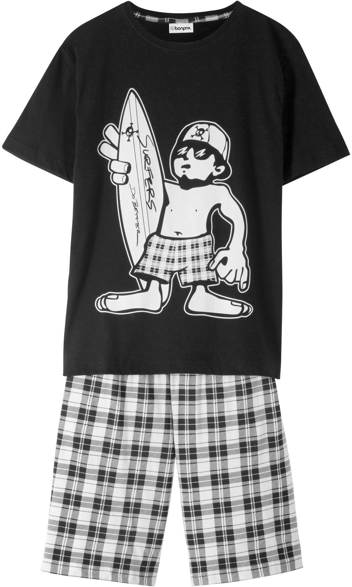 bonprix Shorty (Set, 2 tlg) lockere Passform, aus Baumwolle