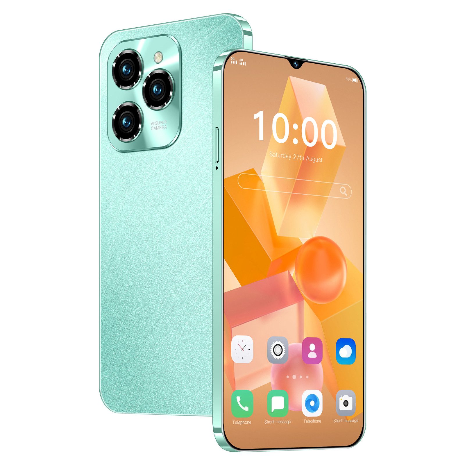 HT Smartphone Handy (8 MP Kamera, 6,3-Zoll-Bildschirm, 2GB RAM+16GB ROM, 3000mAh Akku)