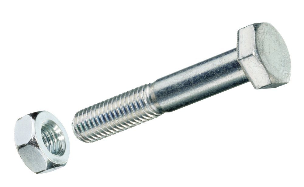 HSI Schrauben-Set HSI Sechskantschrauben, mit Muttern, Stahl, verzinkt, DIN 933, M10x 30