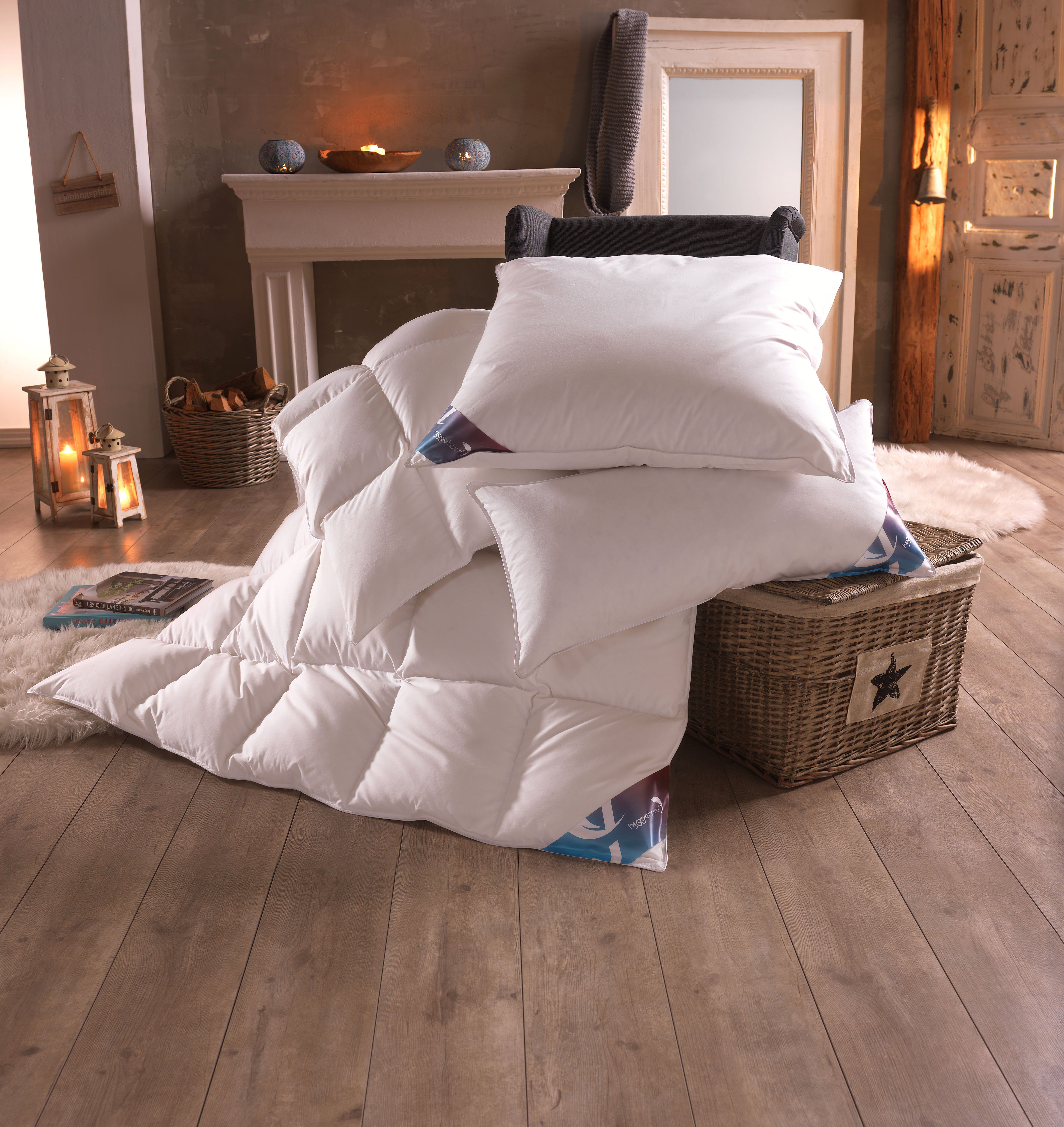 Haeussling Federkopfkissen Luxus Hygge, Downpass, Nomite; STANDARD 100 by OEKO-TEX®