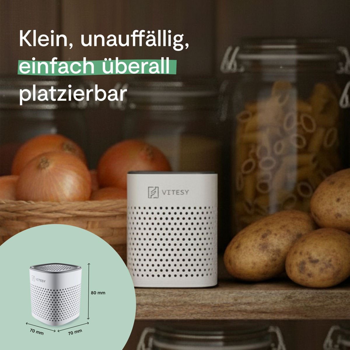 Vitesy Luftreiniger DEO Geruchsneutralisierer, ozonfreie Luftreinigungstechnologie