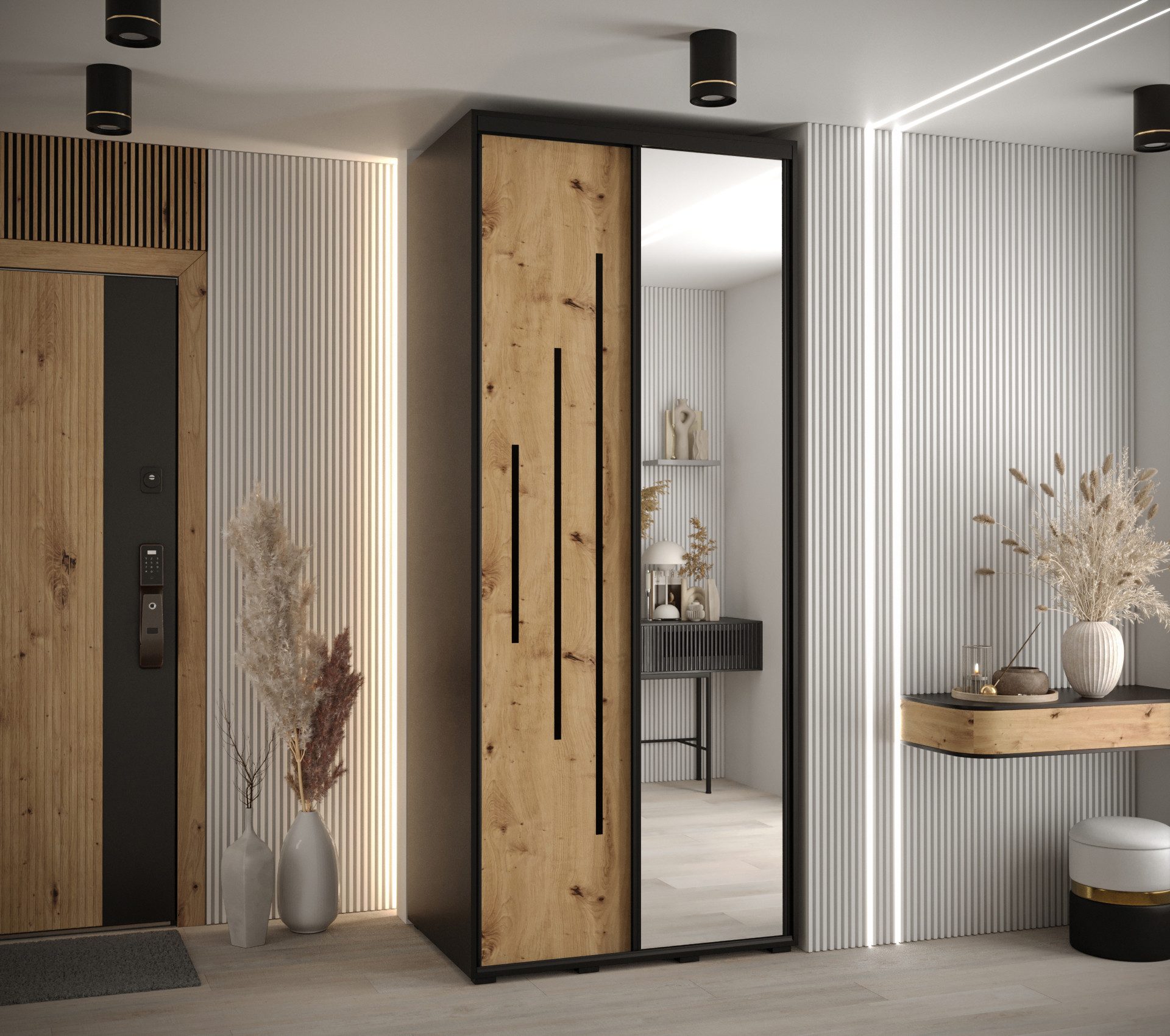 Beautysofa Kleiderschrank Stilvolle, elegante, praktische Garderobe günstig online kaufen