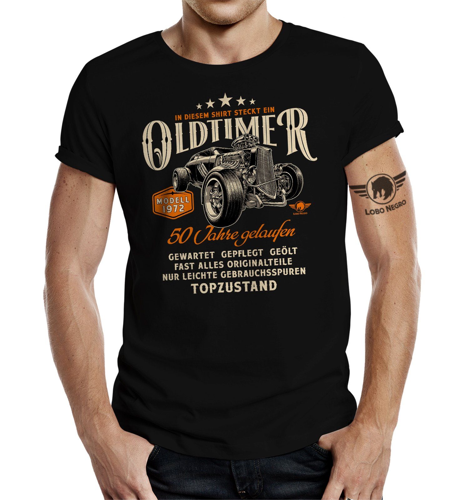 LOBO NEGRO® TShirt »Geschenk für Herren und Männer zum 50. Geburtstag