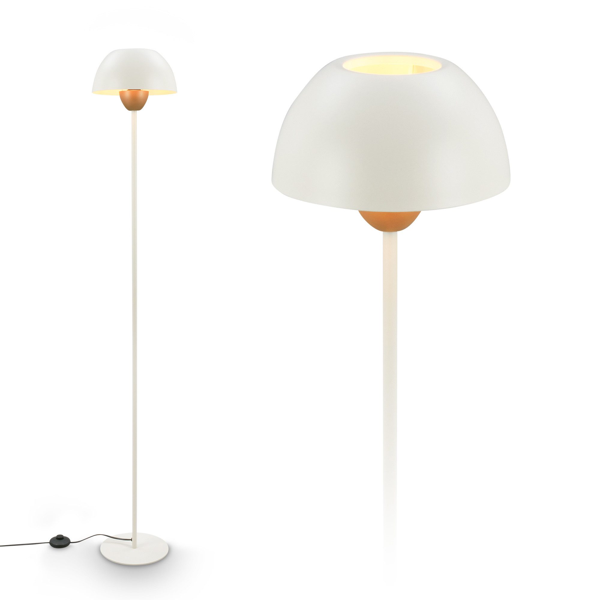 Briloner Leuchten Stehlampe LED Stehleuchte Pilzlampe, ohne Leuchtmittel, A günstig online kaufen