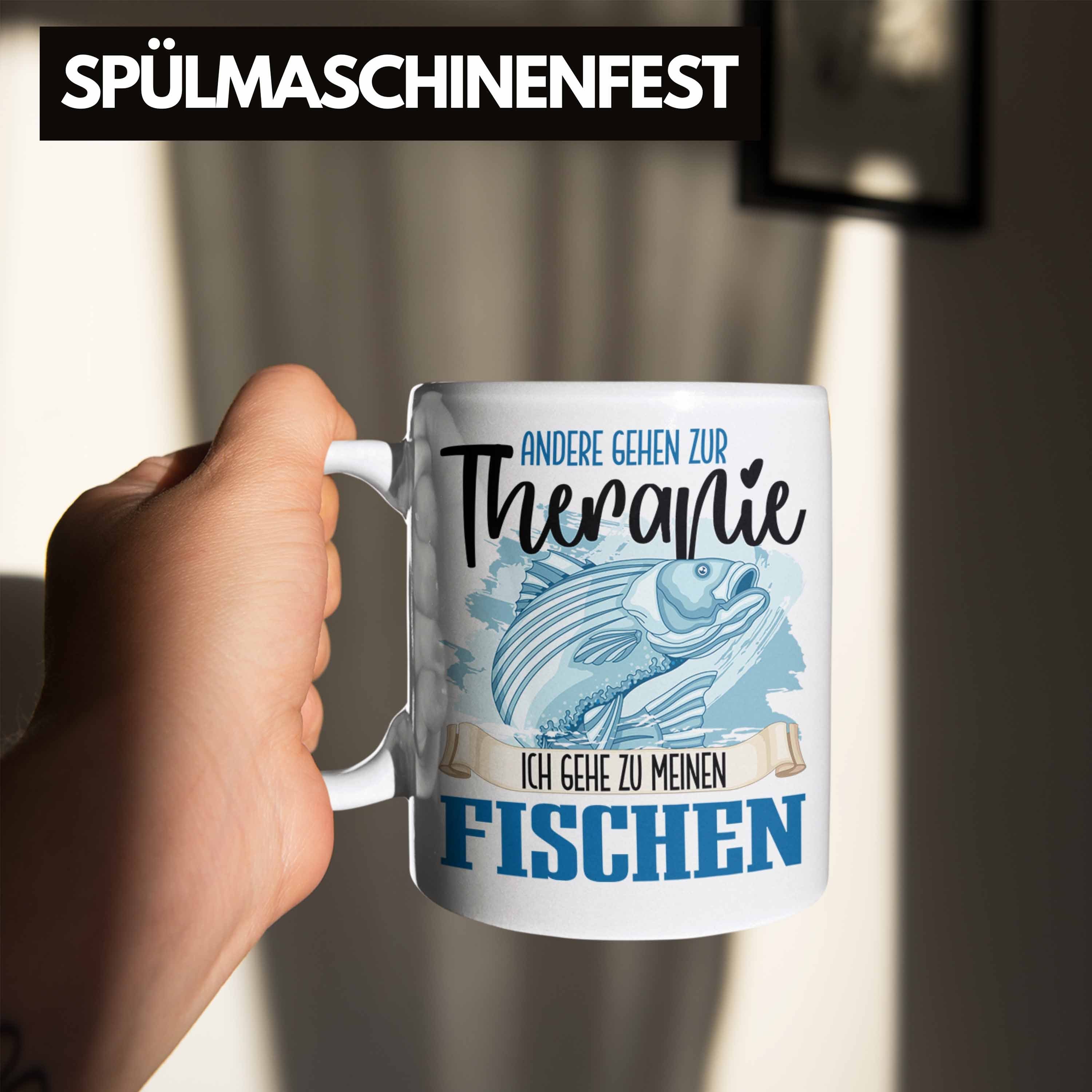 - Trendation Weiss Lustige Geschenk Therapie Tasse Besitzer Angler für Trendation Tasse Fisch