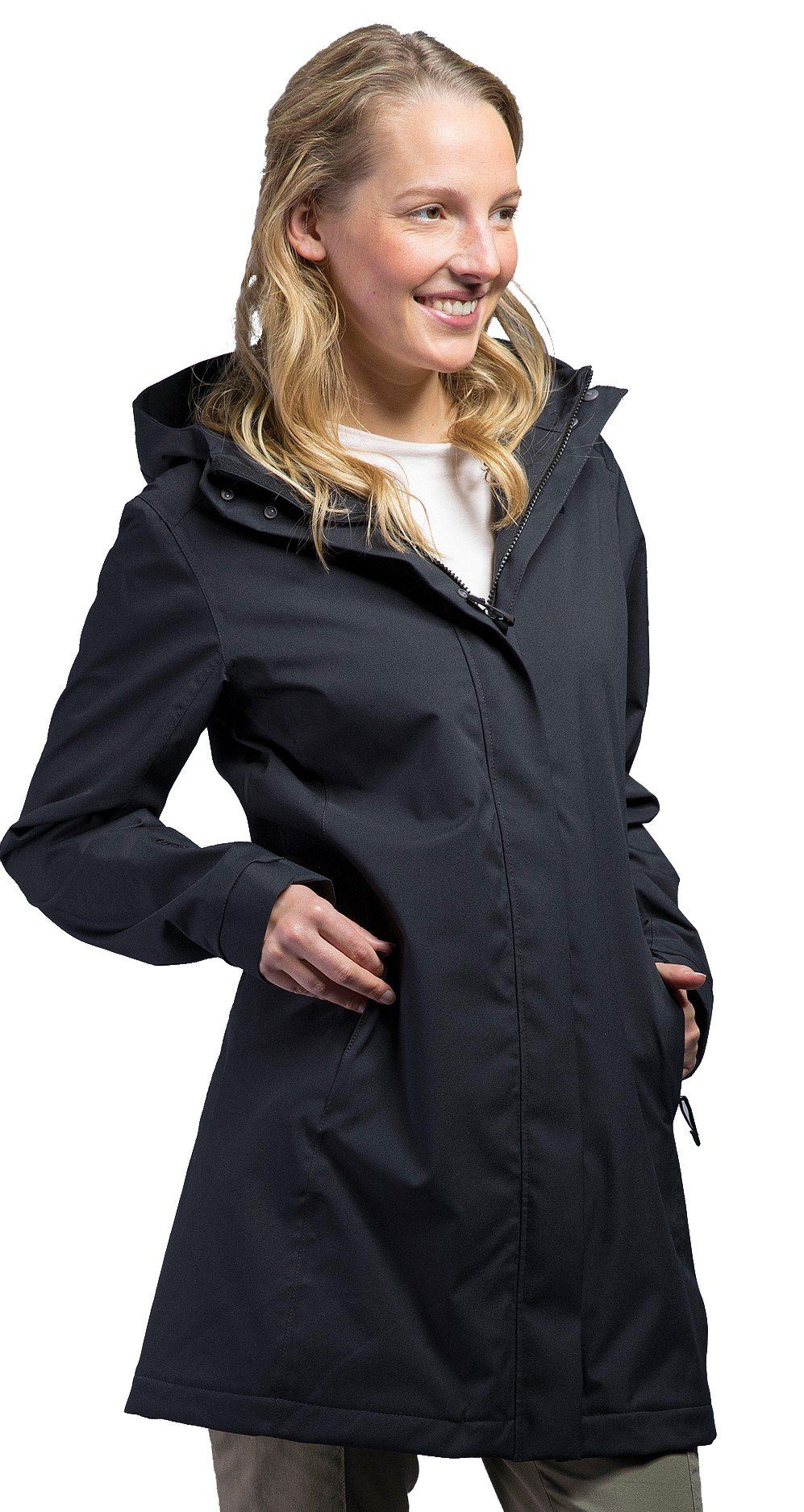 TATONKA® Funktionsmantel Kjell Womens Hooded Coat dark black