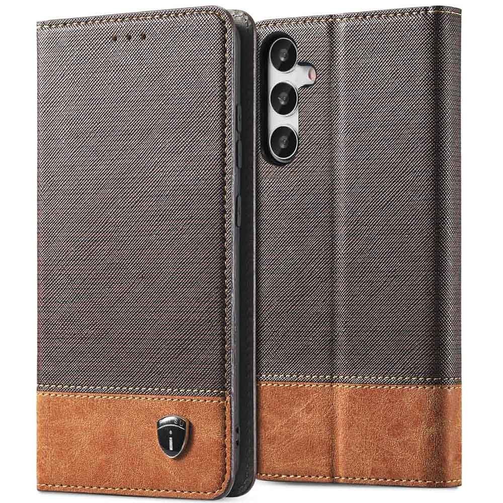 FITSU Handyhülle Handytasche für Samsung Galaxy A55 Hülle 6,6 Zoll, Handyhülle für Samsung A55 Schutzhülle, Flip Case mit Kartenfach Cover