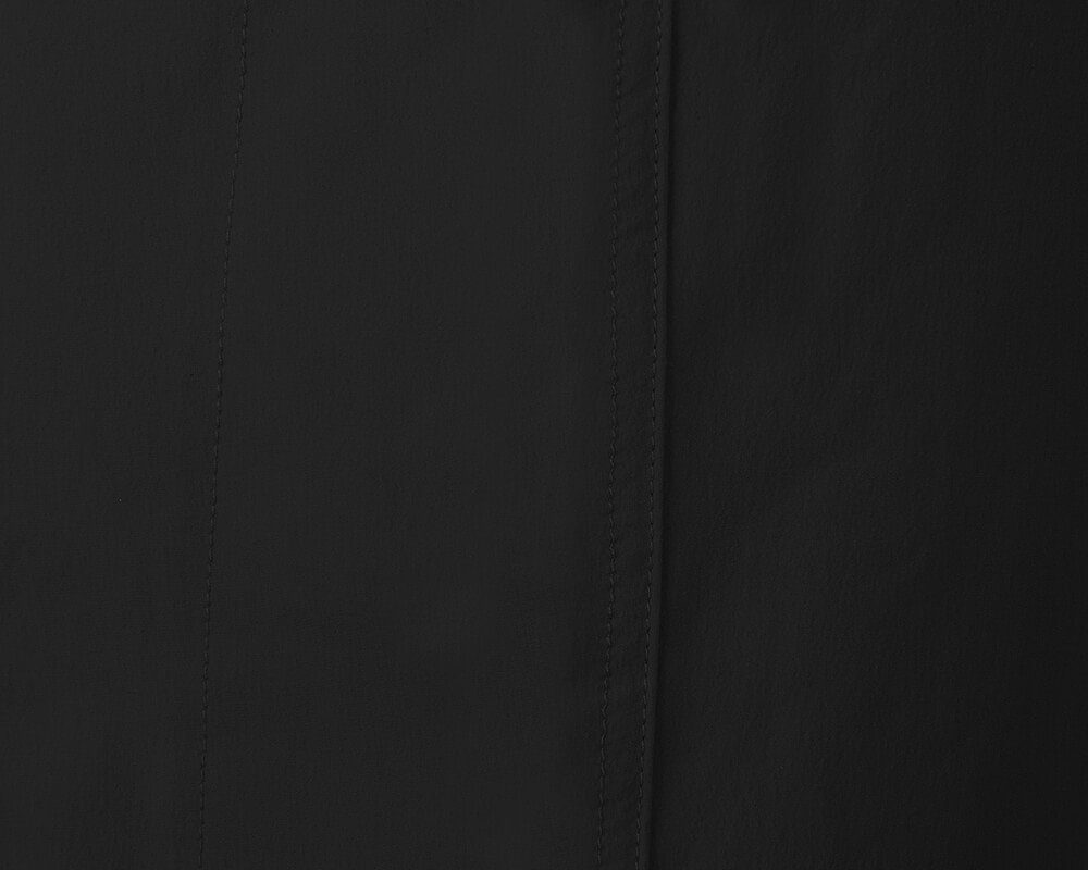 Bergson (slim) Zipp-Off Damen Normalgrößen, pflegeleicht, Zip-off-Hose Wanderhose, vielseitig schwarz YORK