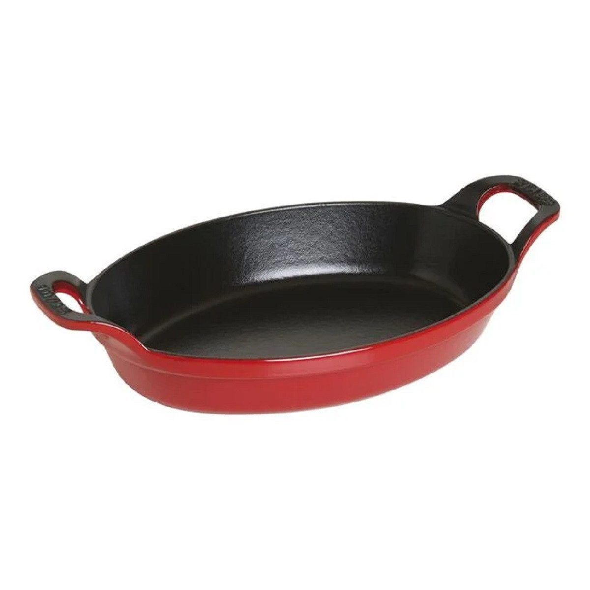Staub Auflaufform Staub Auflaufform Ofenform, 24 cm Gusseisen Kirsch-Rot, Gusseisen, (1-St)