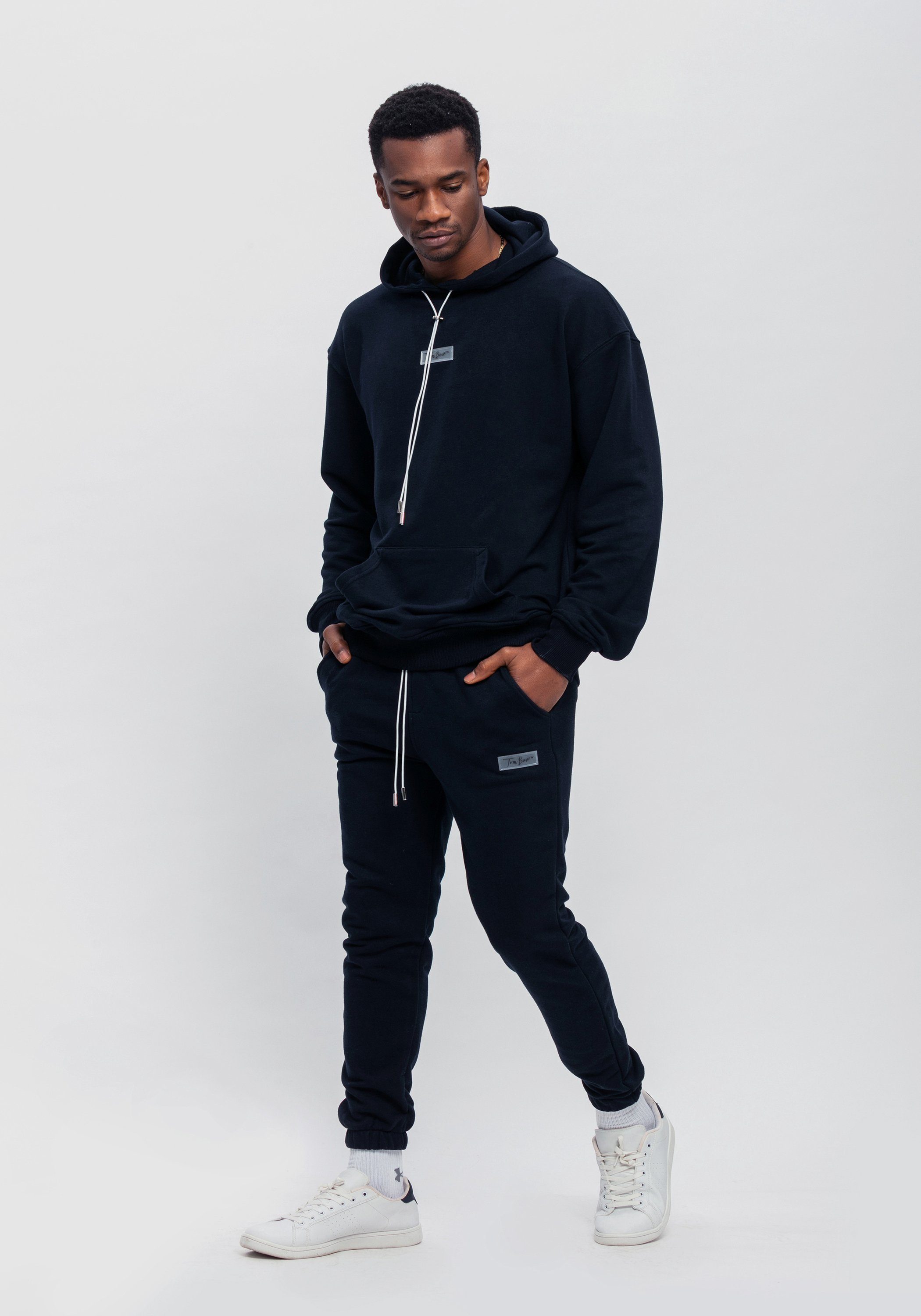 Tom Barron Jogginganzug mit Hoodie, und Label-Stickerei günstig online kaufen