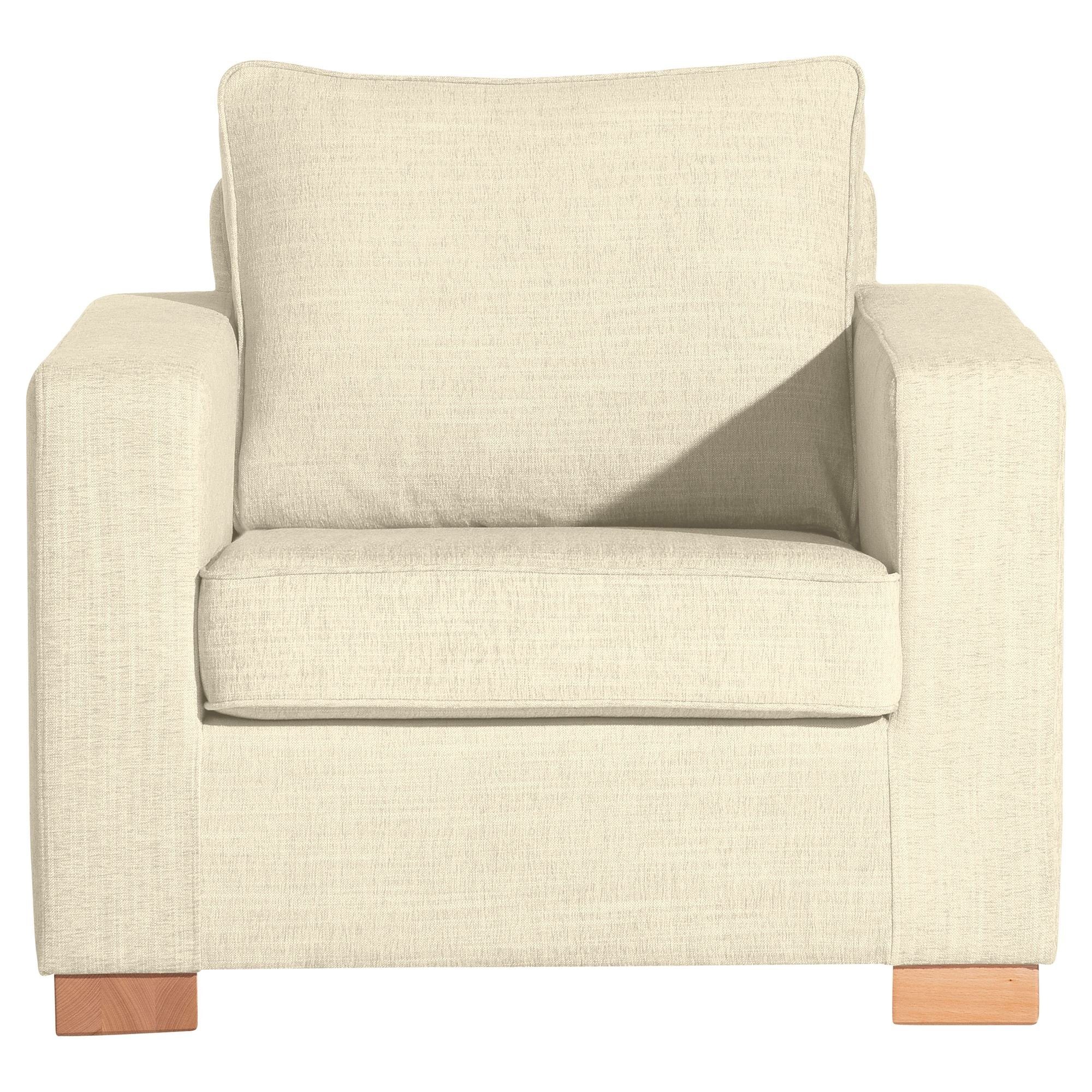aufm Bezug Sessel Sessel beige 1-St), Buche Kasia 22309 Sitz (Sparpreis 58 / verarbeitet,bequemer natur hochwertig Kostenlosem Chenille Versand, inkl. Kessel