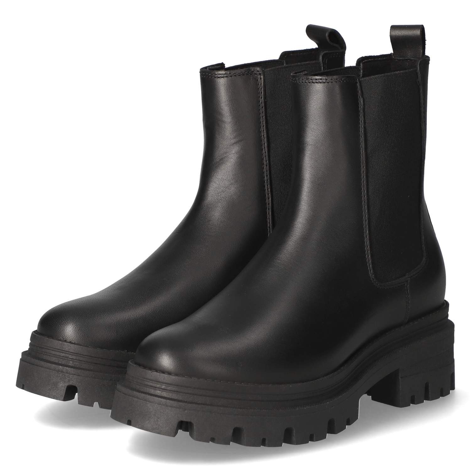 Tamaris Tamaris 1-25404-41/003 Damen Glattleder schwarz Schlupfstiefel günstig online kaufen