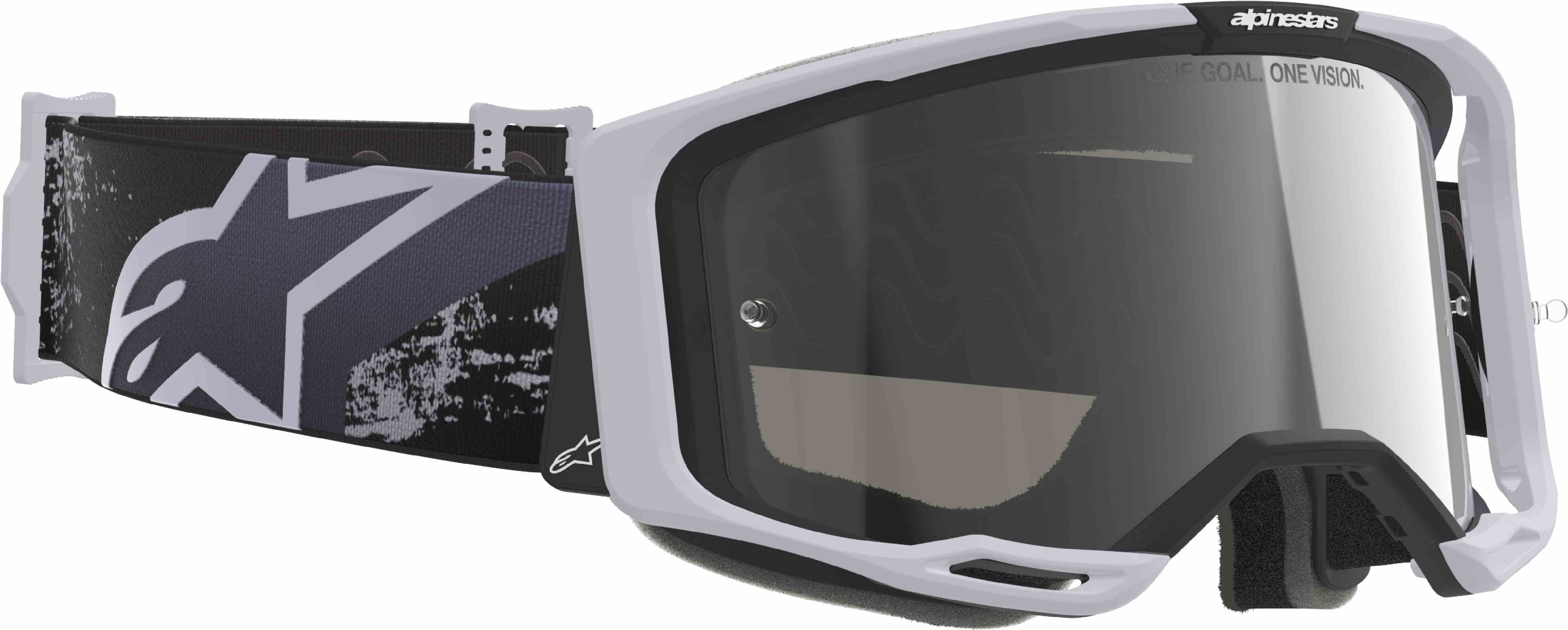 Alpinestars Motorradbrille Vision 8 Lahnd Motocross Brille, Antifog,Mit Band