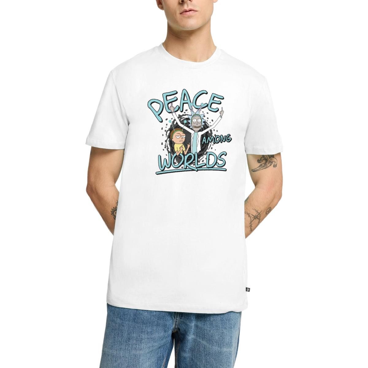 Spreadshirt T-Shirt Rick & Morty Peace günstig online kaufen