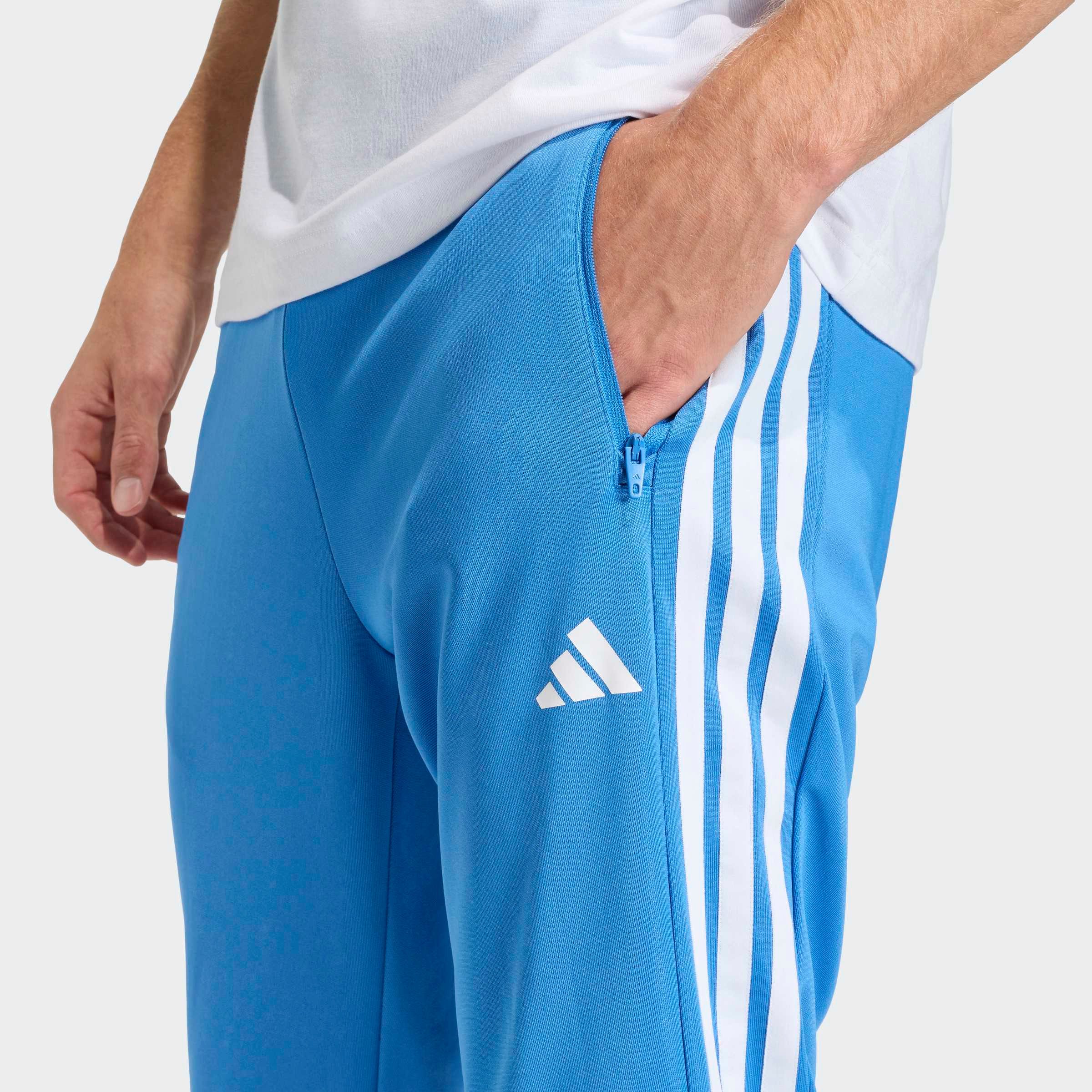 adidas Performance Sporthose WORKOUT ESSENTIALS ALL-SET 3-STREIFEN, GEWIRKTES MATERIAL (2-tlg) Trainingshose, Climacool, reguläre Passform