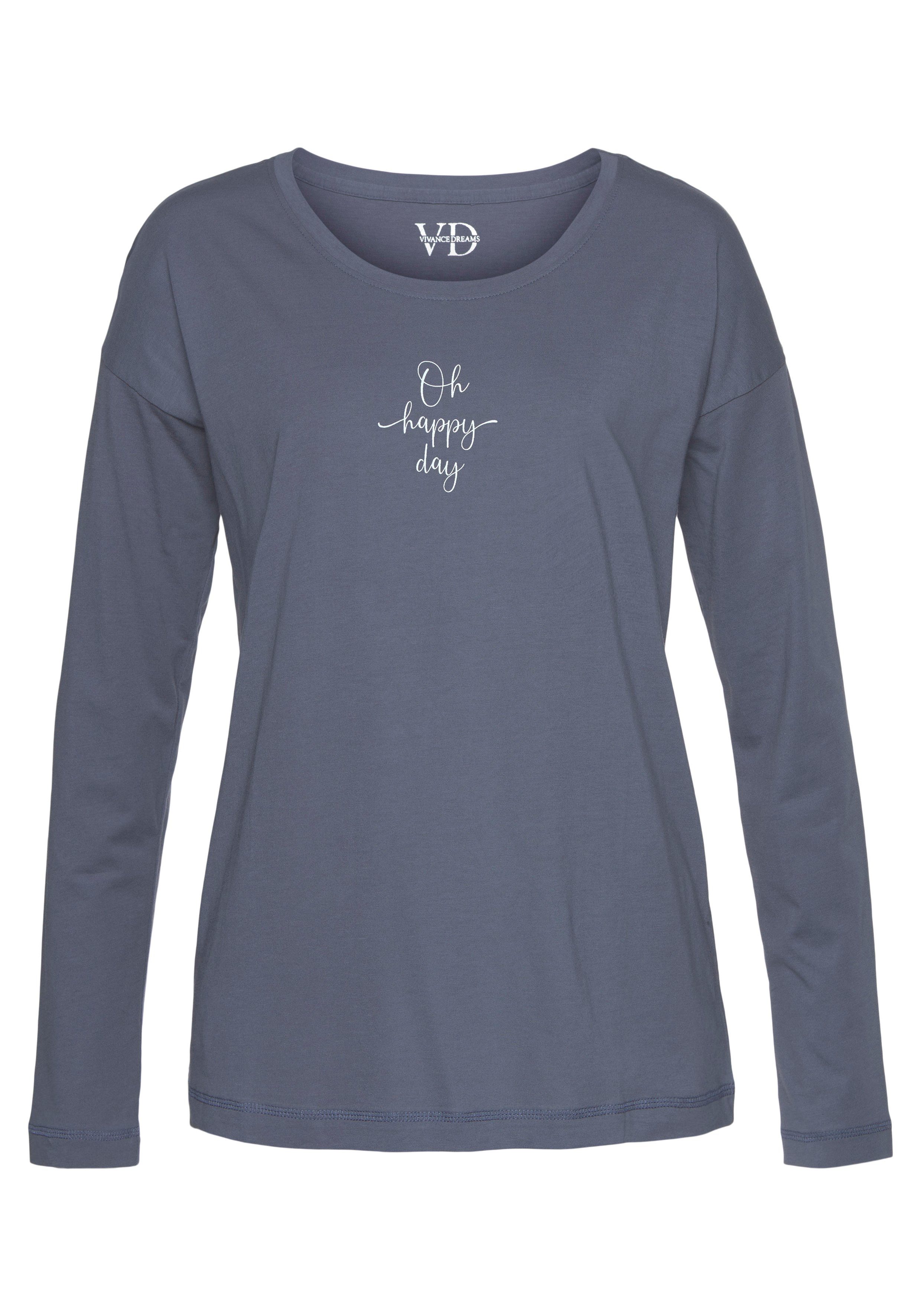 Vivance Dreams Longsleeve mit Sommer-Statementdruck