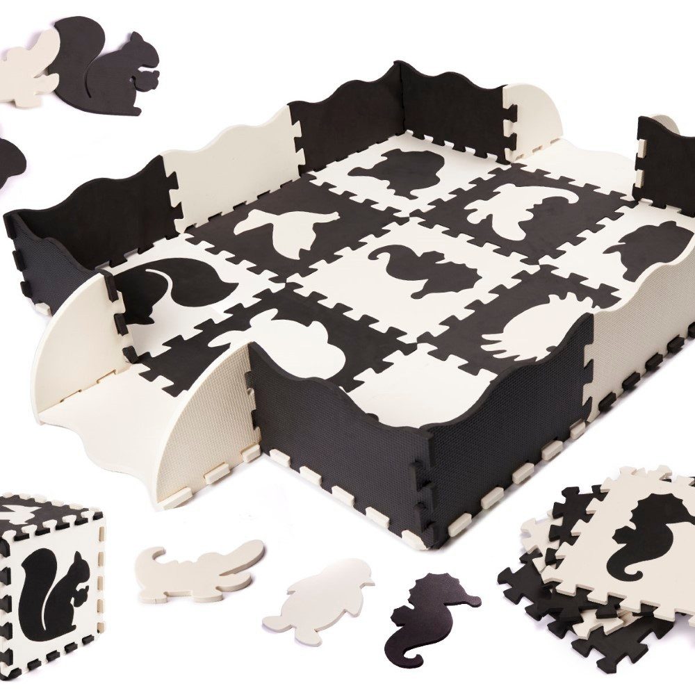 LA CUTE Puzzle Kinderpuzzle Tierische Lernmatte günstig online kaufen