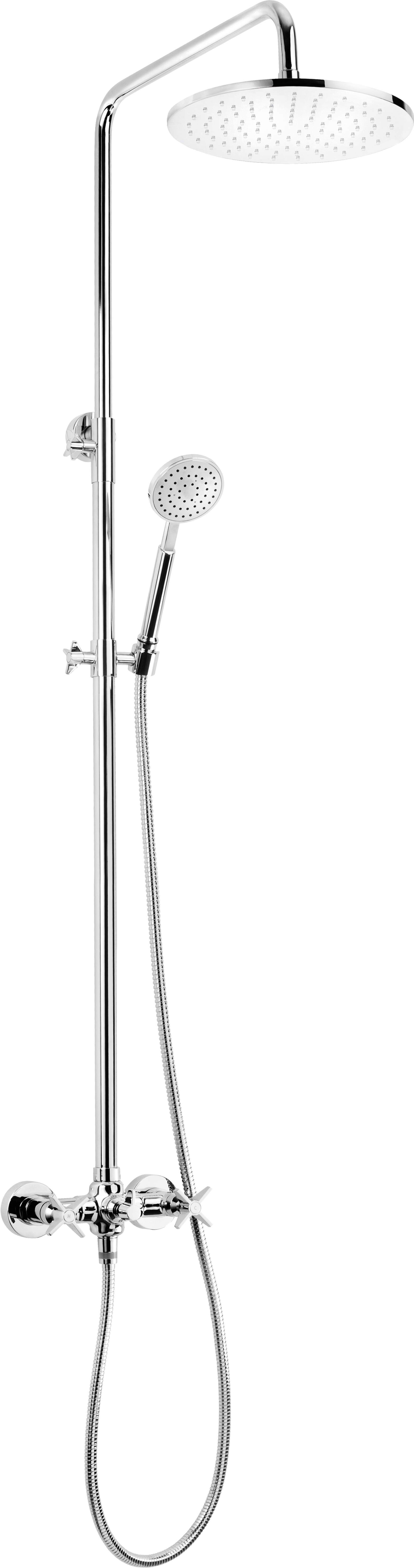 Duscharmatur Duschsystem mit Duscharmatur Zweigriff Chrom