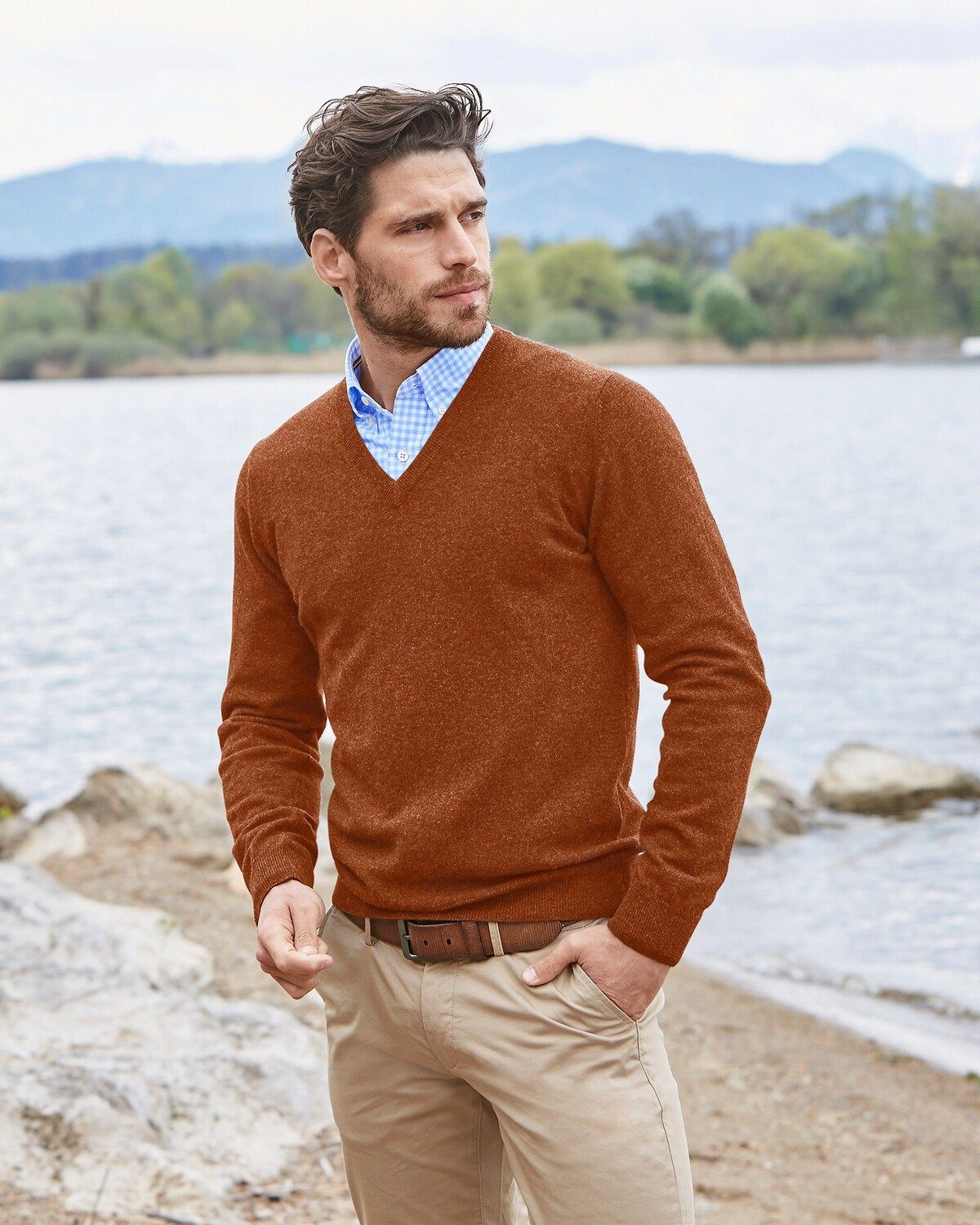 Highmoor Strickpullover V-Pullover