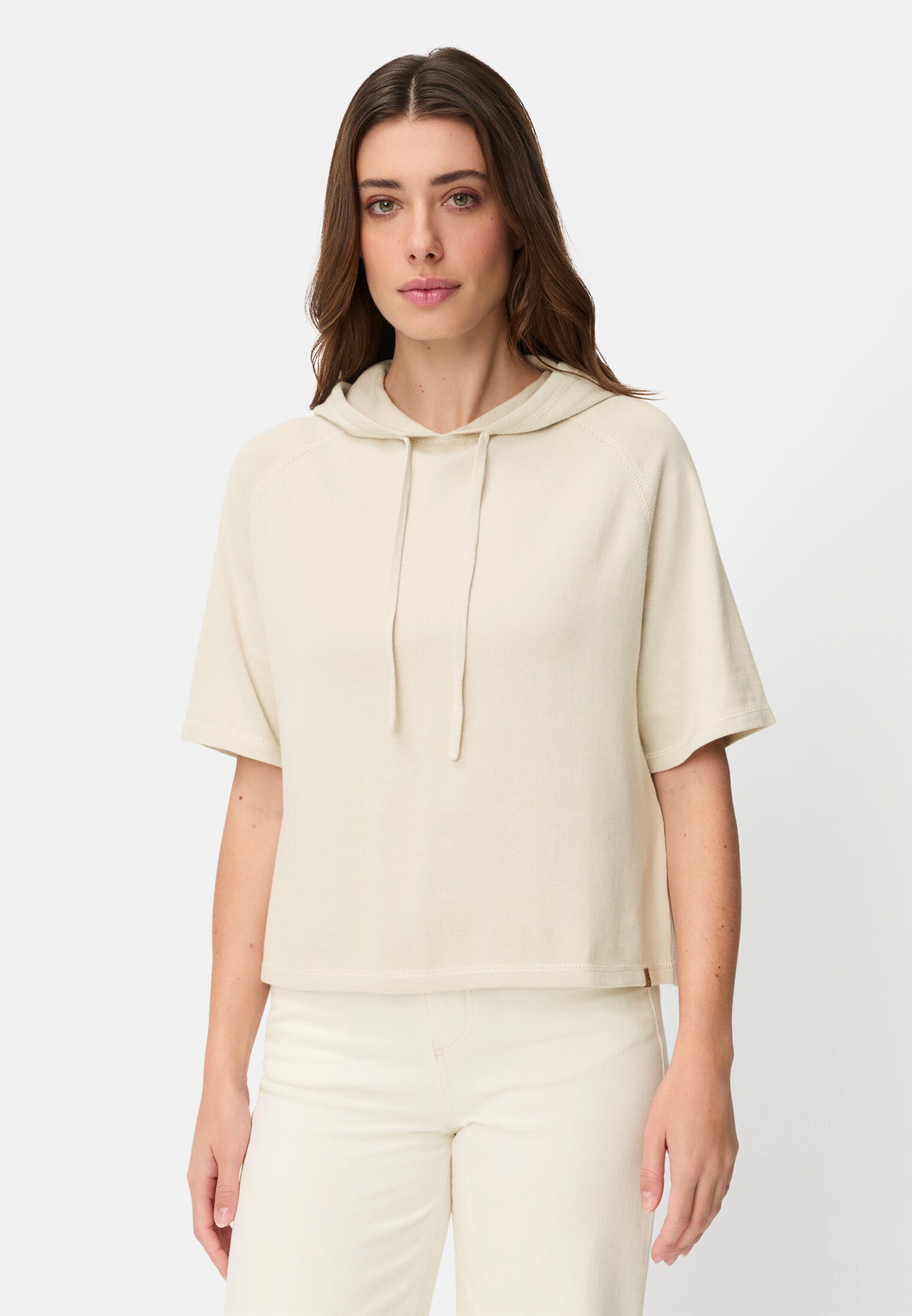 camel active Kapuzenpullover mit Kapuze Kurzarm (1-tlg)